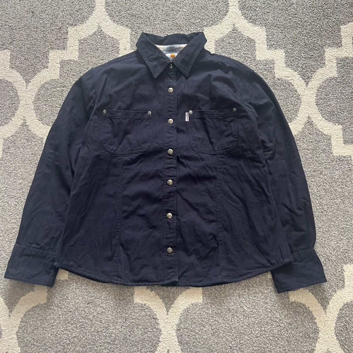 Carhartt × Vintage carhartt for women blue button up work shirt Size L / US 10 / IT 46 - 1 Thumbnail