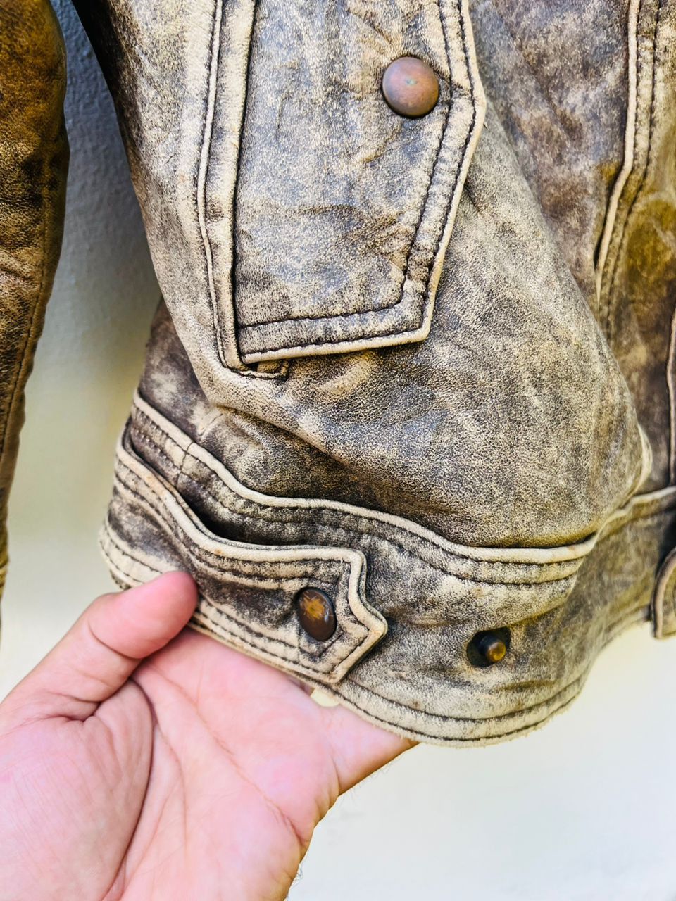 Japanese Brand × Vintage Vintage Leather Jacket Designed Fashion Style Size US M / EU 48-50 / 2 - 8 Thumbnail