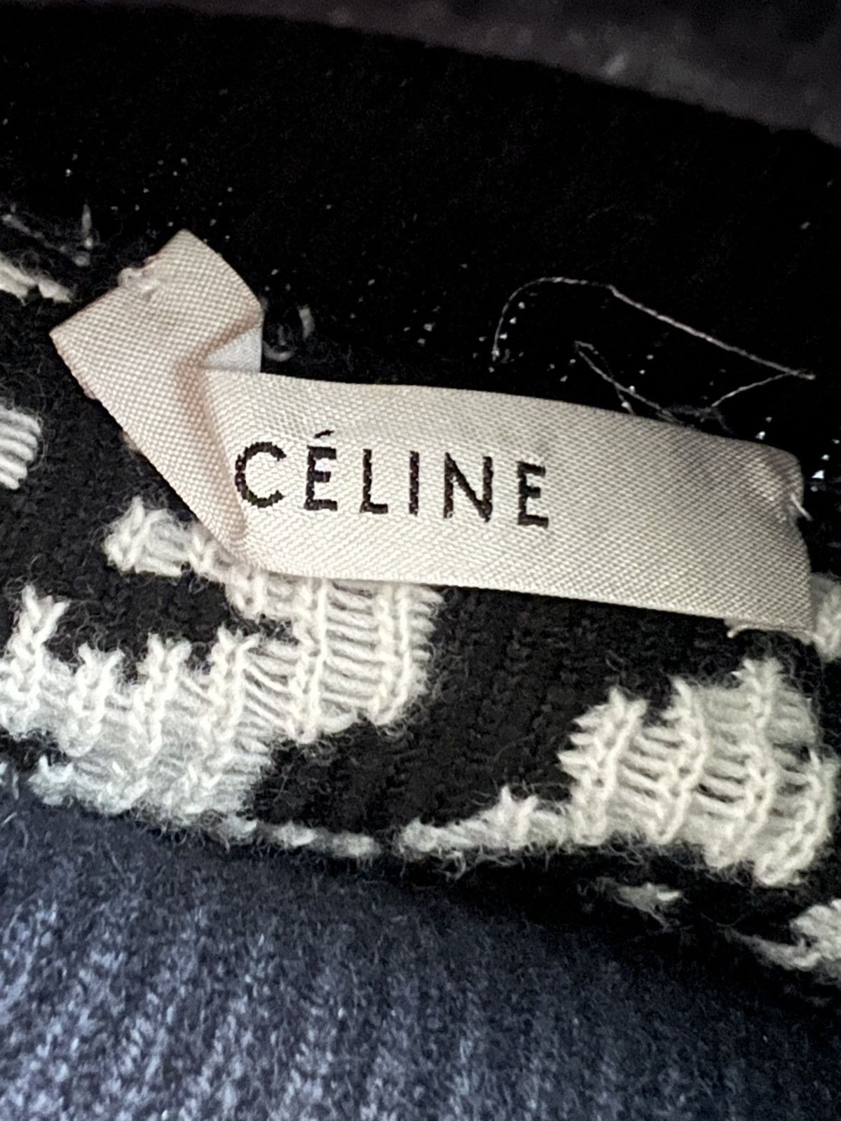 Celine Old Celine by Phoebe Philo jacquard cashmere wool jumper Size M / US 6-8 / IT 42-44 - 6 Thumbnail