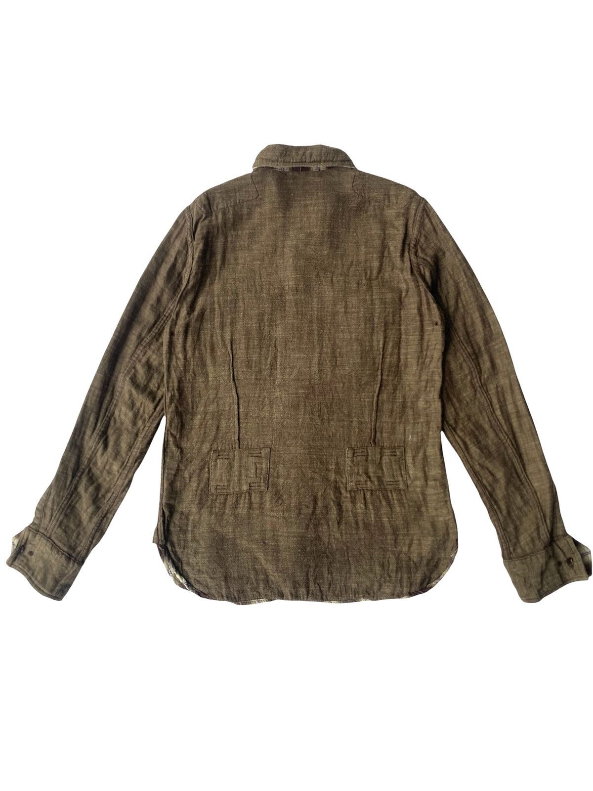 Nigel Cabourn Nigel Cabourn Reversible Flannel Plaid Pattern Shirt Size US S / EU 44-46 / 1 - 6 Thumbnail