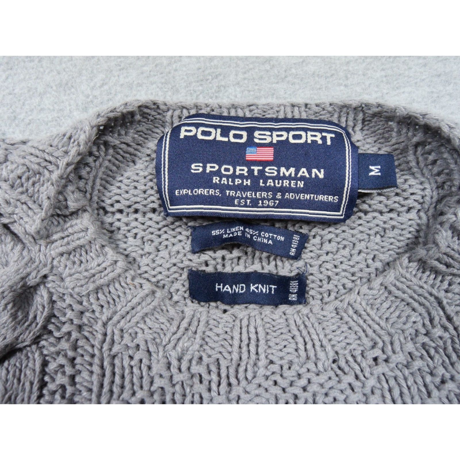 Vintage VINTAGE Polo Sport Ralph Lauren Sweater Mens Medium Gray Knit Crewneck Polo Sport Sweater Mens Gray Knit Crewneck Size US M / EU 48-50 / 2 - 5 Thumbnail