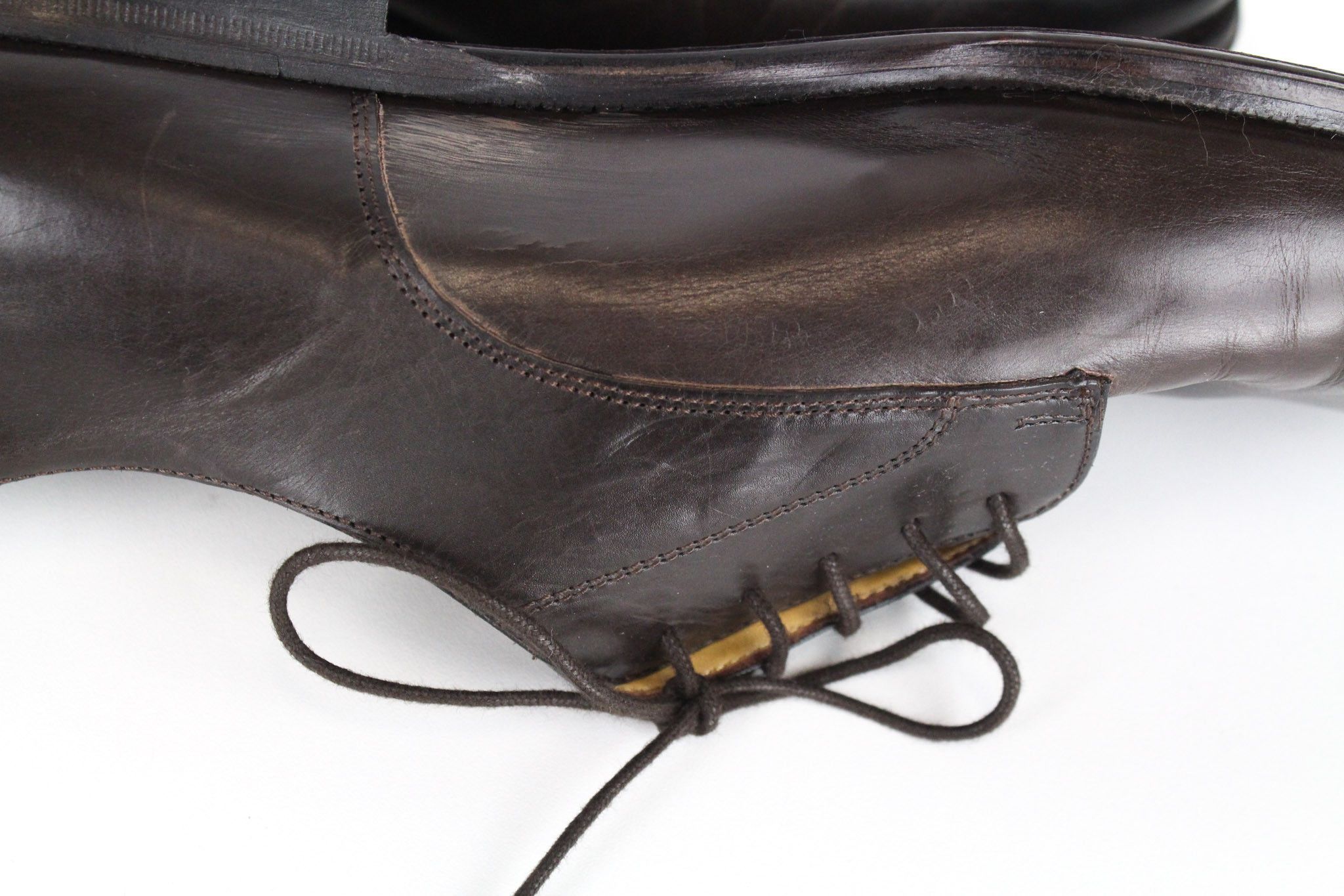 Suitsupply EU44.5 Brown Leather Laced Low-Top 72662 Size US 11.5 / EU 44-45 - 12 Thumbnail