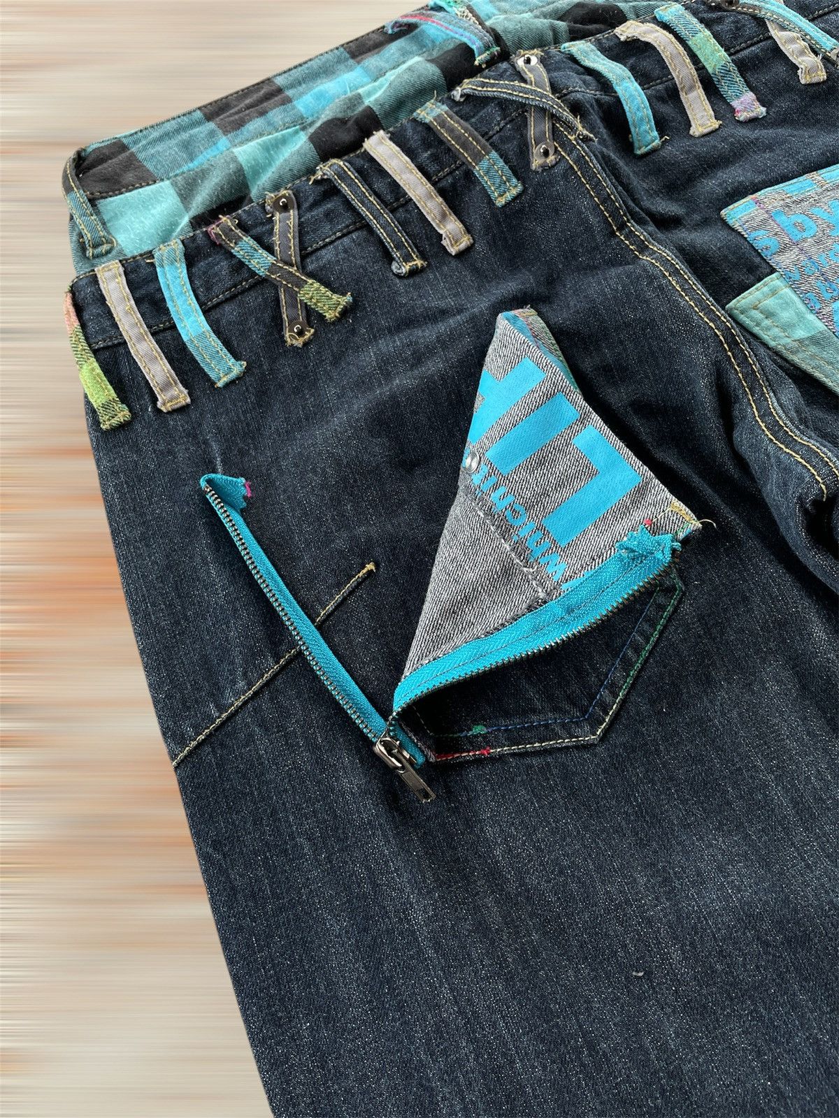 Designer × Japanese Brand DOUBLE WAIST JEANS Size US 31 - 7 Thumbnail