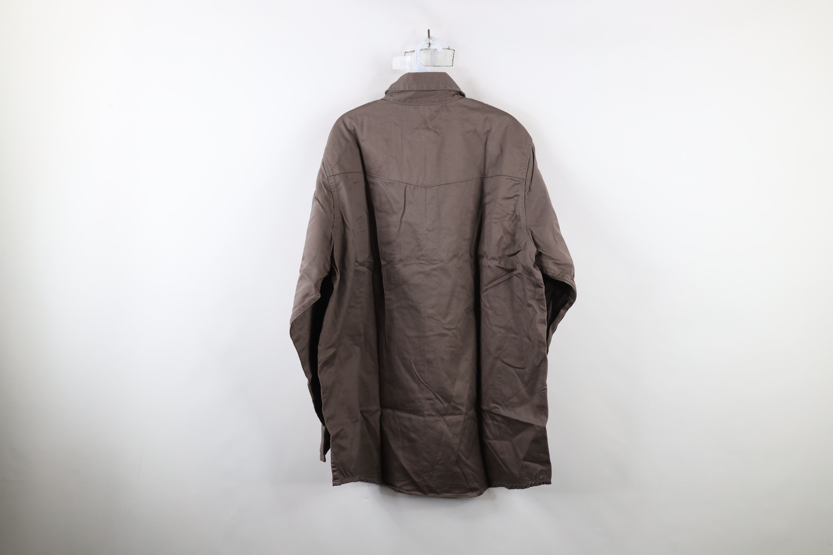 Vintage New Rasco FR Resistant 7.5 oz Western Snap Button Shirt Gray Size US XL / EU 56 / 4 - 10 Thumbnail