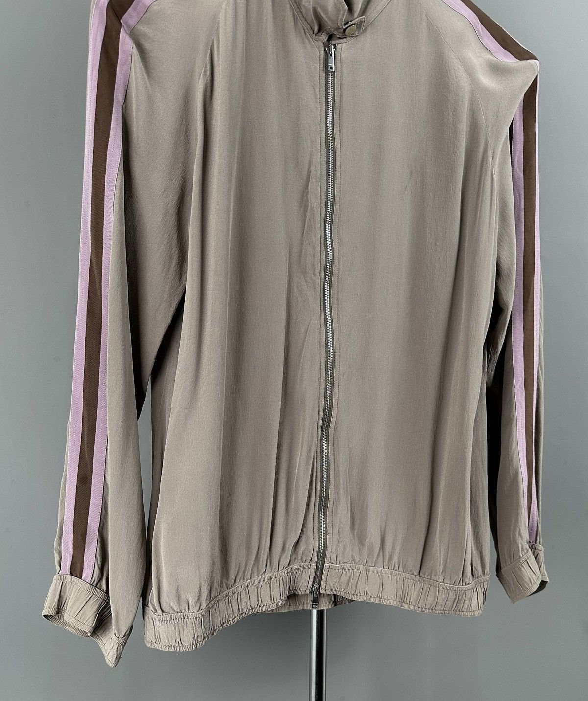 Gucci Gucci - Ready to Wear 2010 - Silk Zip Jacket Sleeve Stripes Size M / US 6-8 / IT 42-44 - 7 Thumbnail