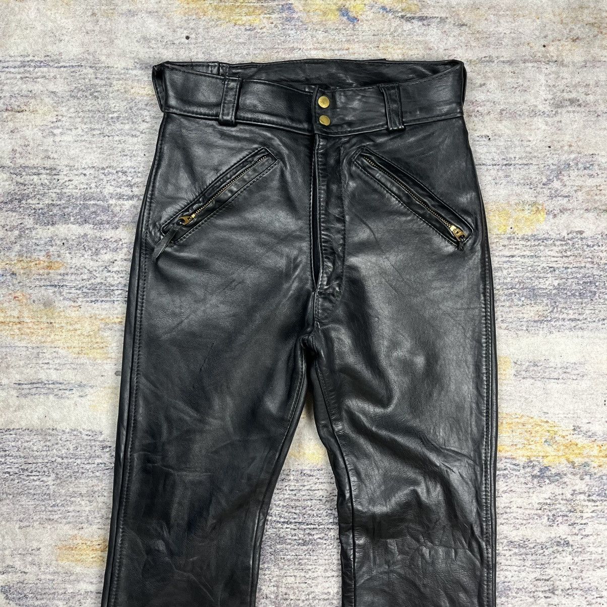 Isamu Katayama Backlash Vintage 70s Langlitz leather riding pants Size US 30 / EU 46 - 3 Thumbnail