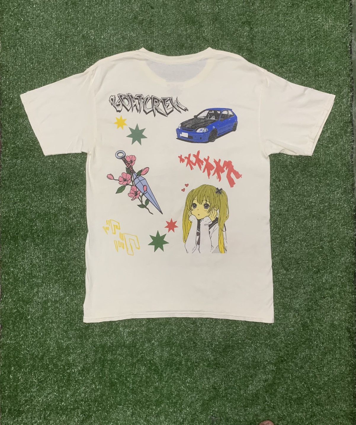 Anime × GOAT Crew GOAT CREW ALL OVER MANGA VINTAGE Tshirt Size US L / EU 52-54 / 3 - 2 Thumbnail