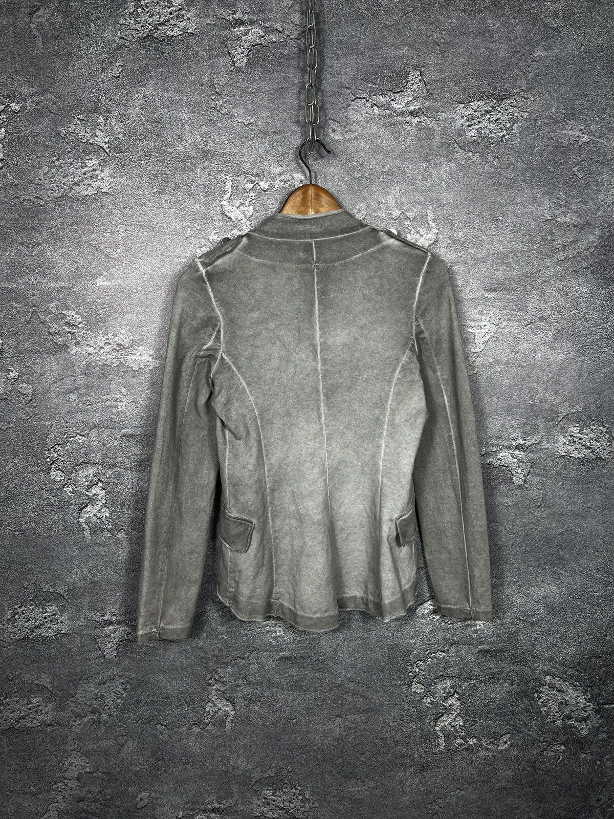 Hysteric Glamour 00s Military Napoleon Washed Jacket Gothic Balmain Style Size M / US 6-8 / IT 42-44 - 9 Thumbnail