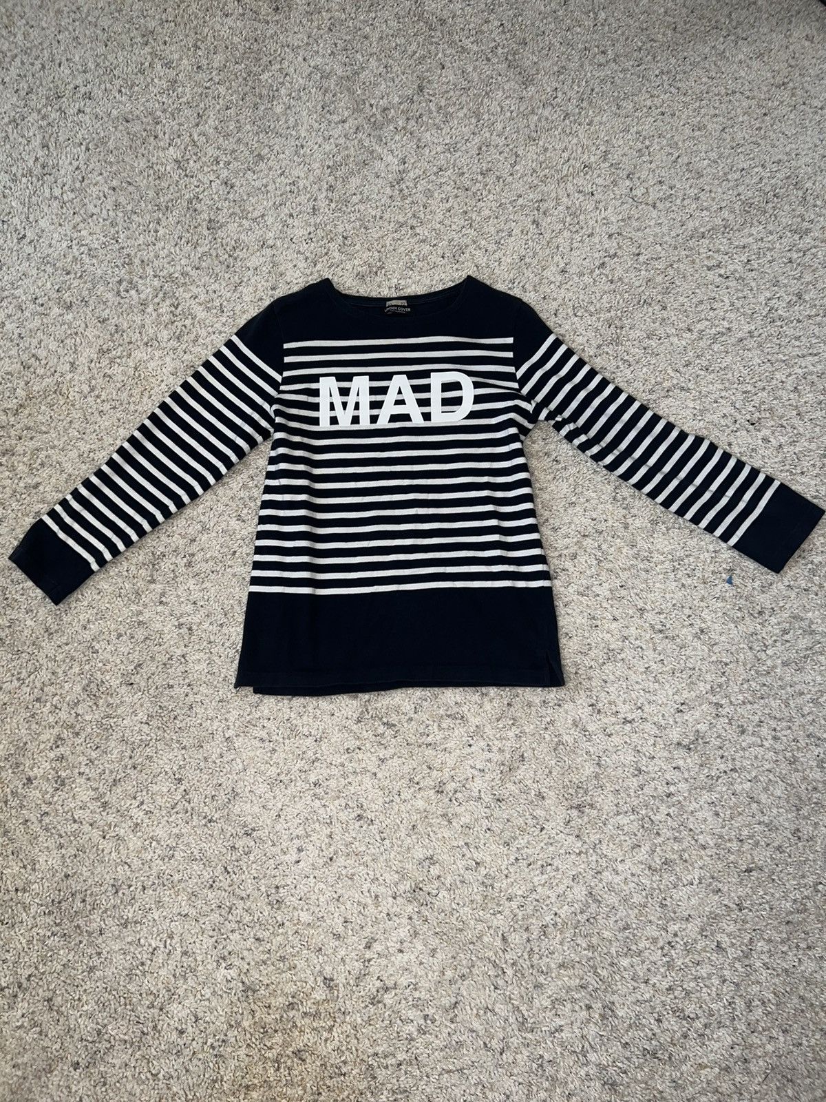 image of Jun Takahashi x Undercover Ss99 'mad' Long Sleeve in Blue/Navy, Men's (Size Small)