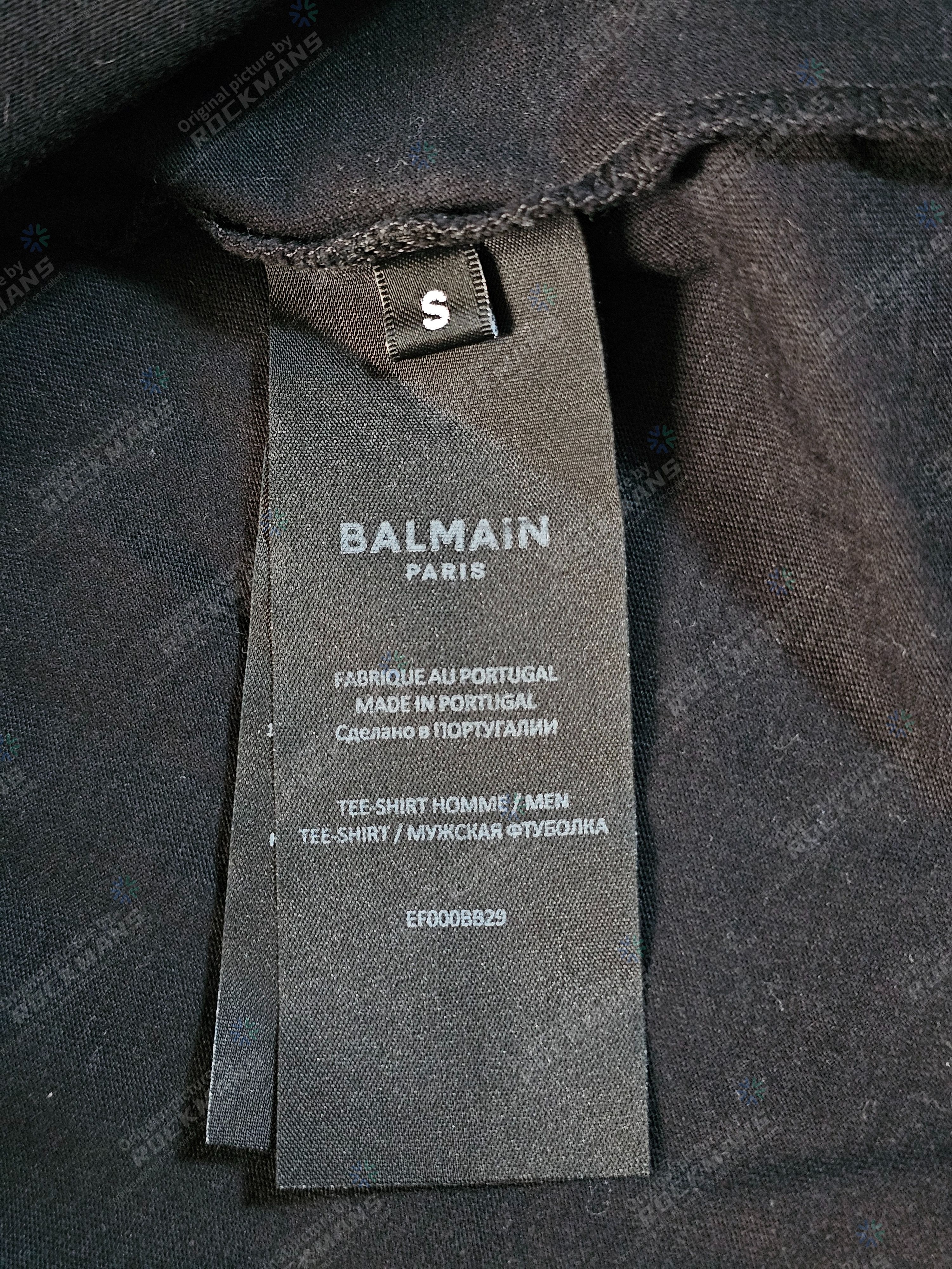 Balmain Balmain Unisex Silver-Logo T-shirt men Size S Size US S / EU 44-46 / 1 - 5 Thumbnail
