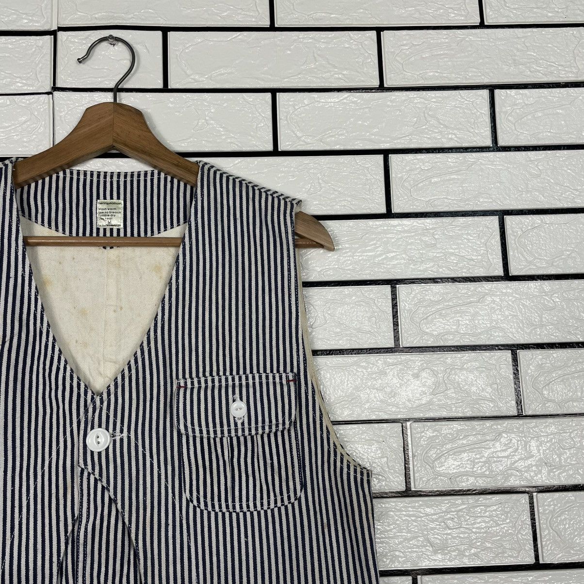 Japanese Brand Japanese Brand Temptation Hickory Vest Size US S / EU 44-46 / 1 - 5 Thumbnail
