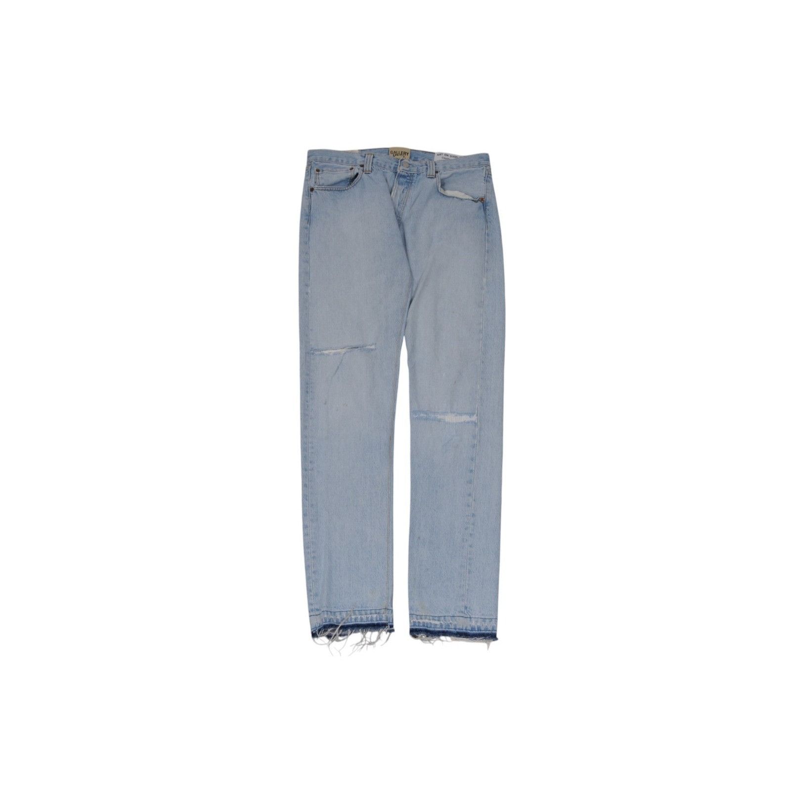 Gallery Dept. Gallery Dept 5001 Jean 32x32 Light Blue Wash Denim Raw Hem Size US 32 / EU 48 - 12 Thumbnail