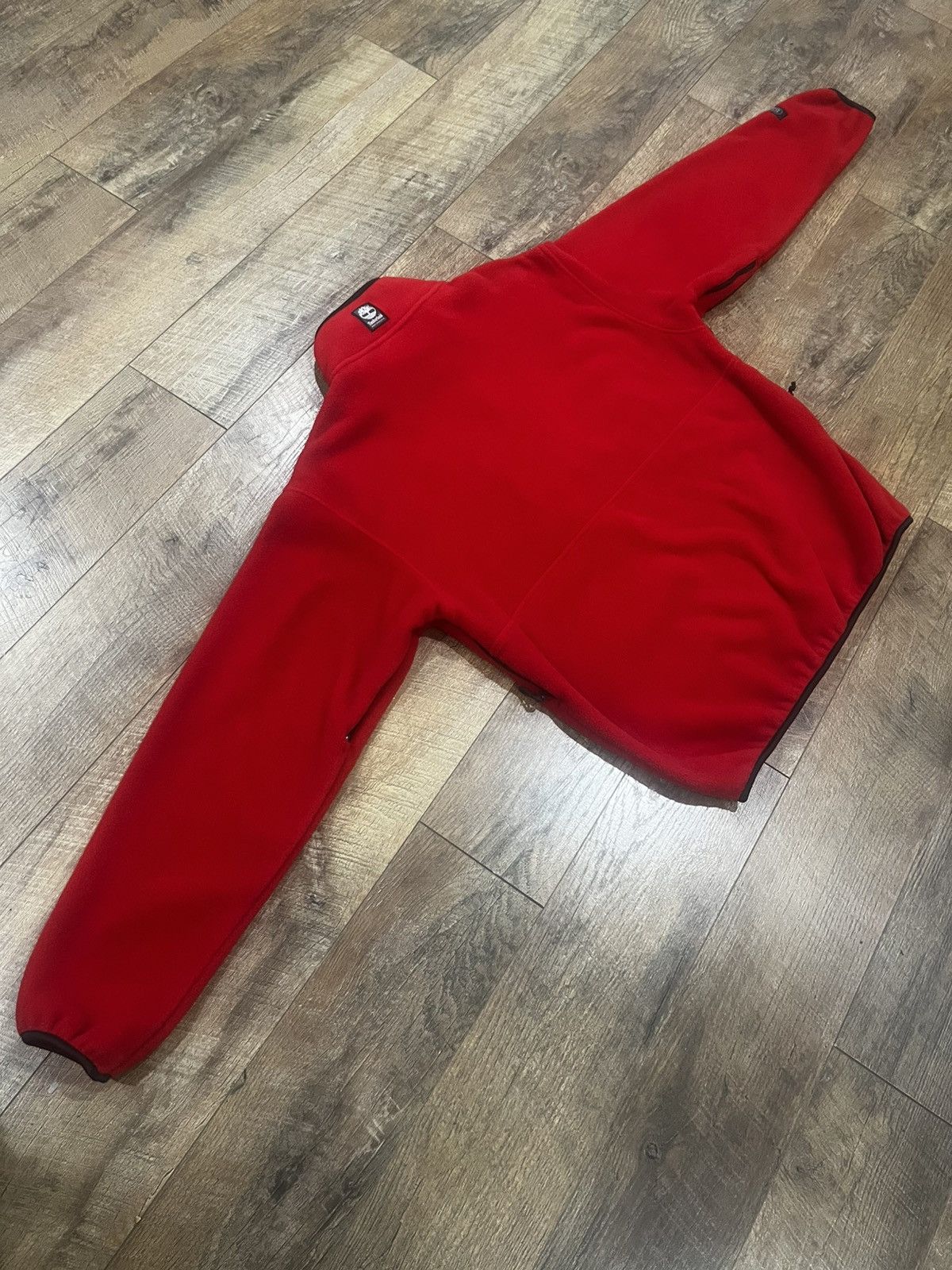 Timberland Vintage 1987 Timberland Polartec 1/2 Zip Fleece Red Large Size US L / EU 52-54 / 3 - 15 Thumbnail
