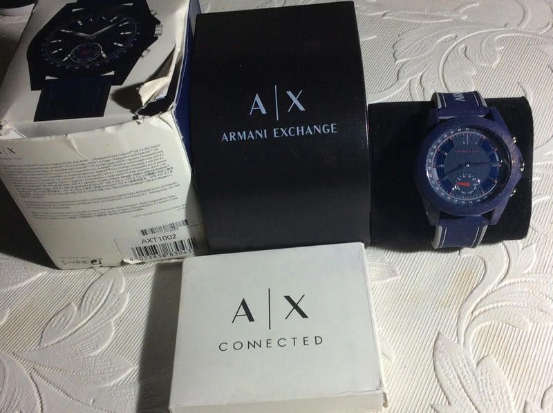Armani Exchange Armina men's connected blue rubber strap watch Size ONE SIZE - 9 Thumbnail