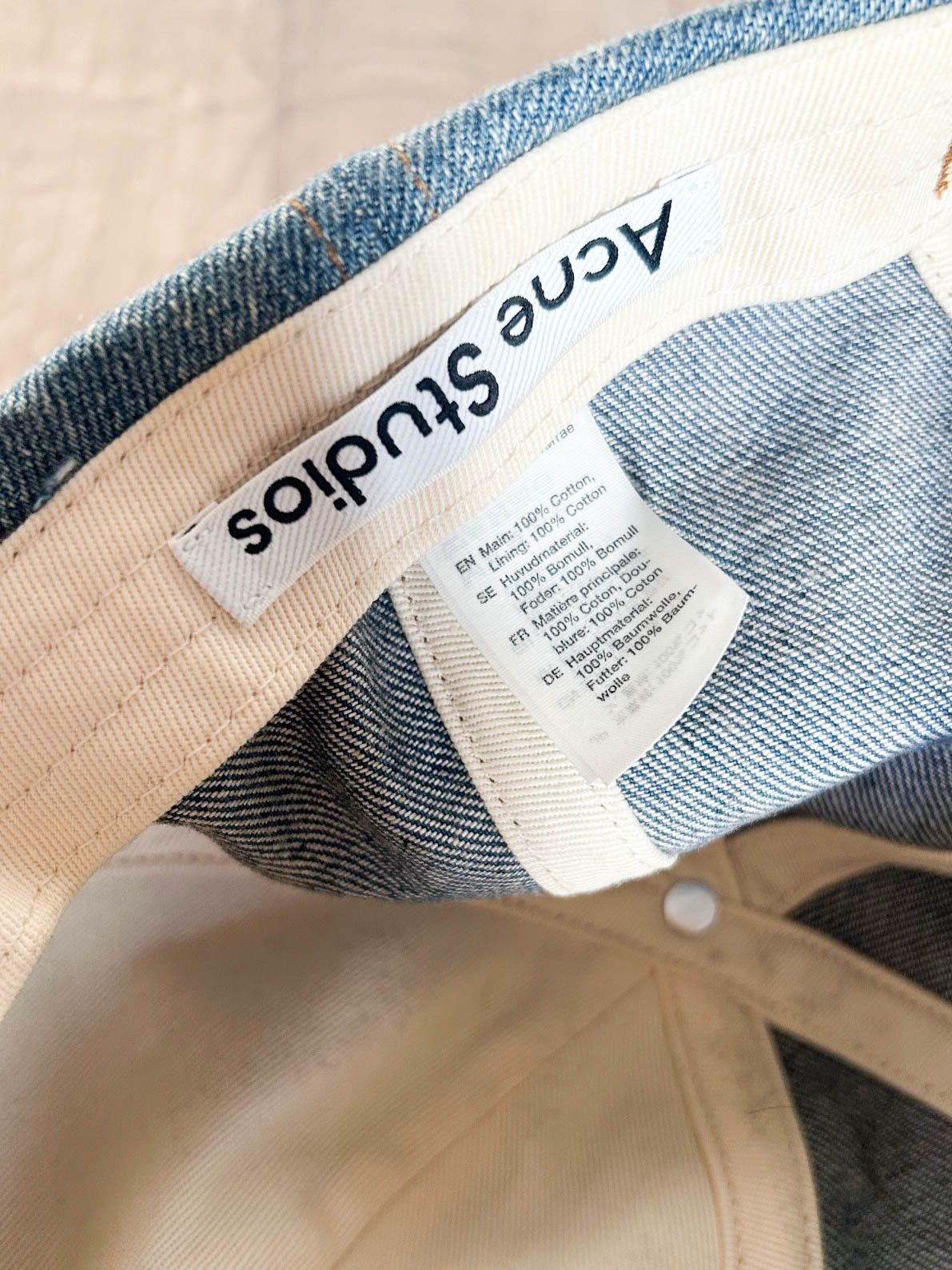 Acne Studios Denim cap Size ONE SIZE - 4 Thumbnail