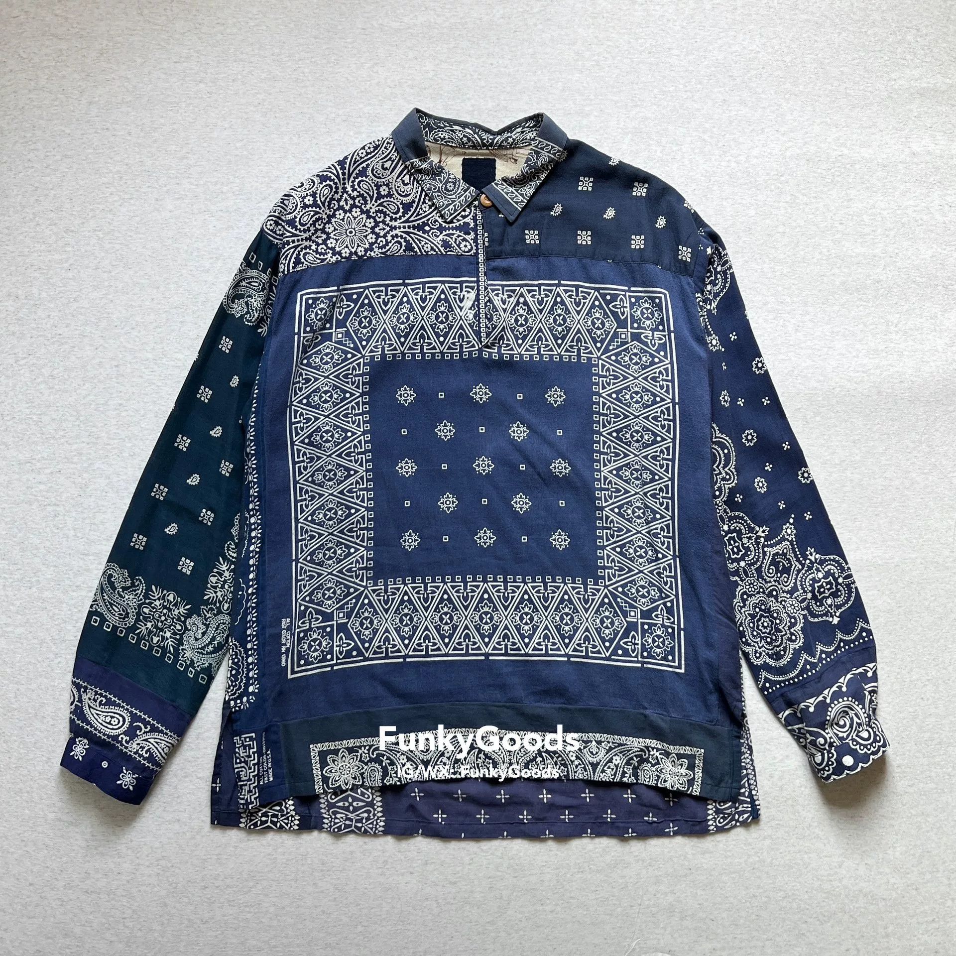 visvim 18ss ict kerchief tunic shirt