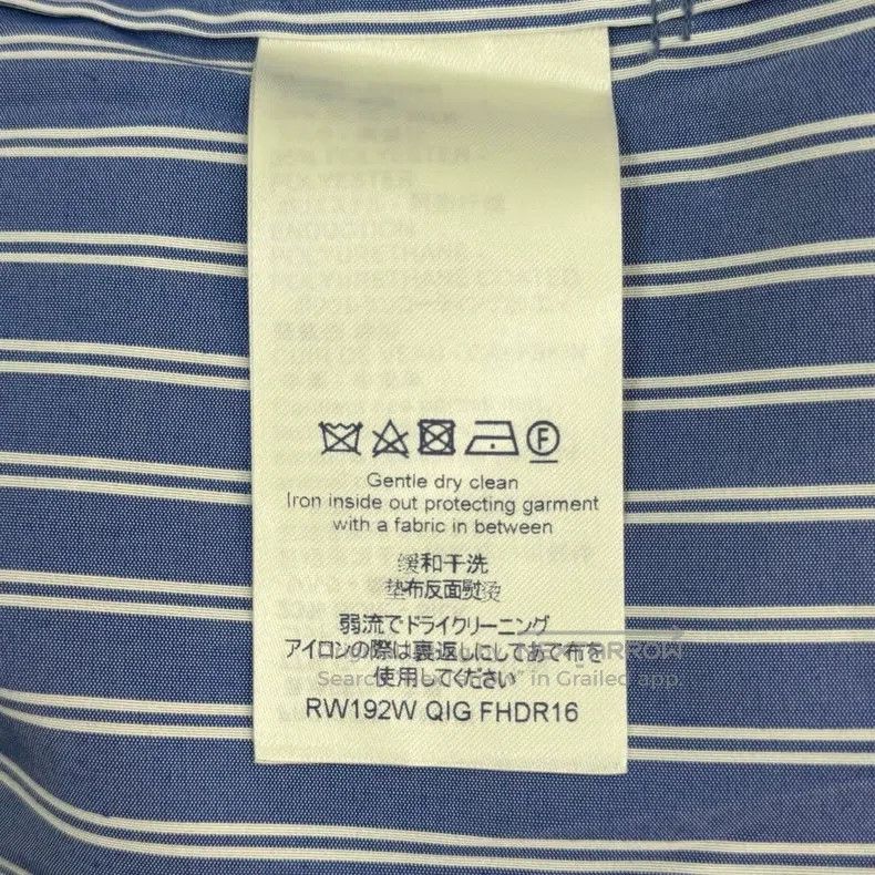 Louis Vuitton Louis Vuitton Blue and white vertical classic logo shirt d Size XS / US 0-2 / IT 36-38 - 6 Thumbnail