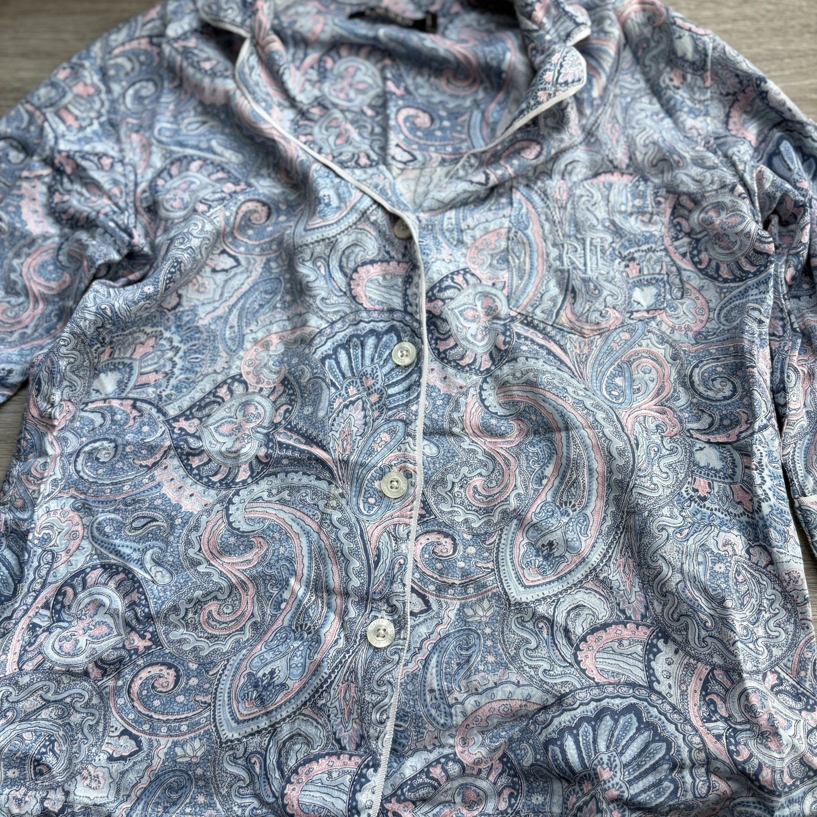 Lauren Ralph Lauren Lauren Ralph Lauren Women's Pajama Set PS Paisley Button Size 30" / US 8 / IT 44 - 5 Thumbnail
