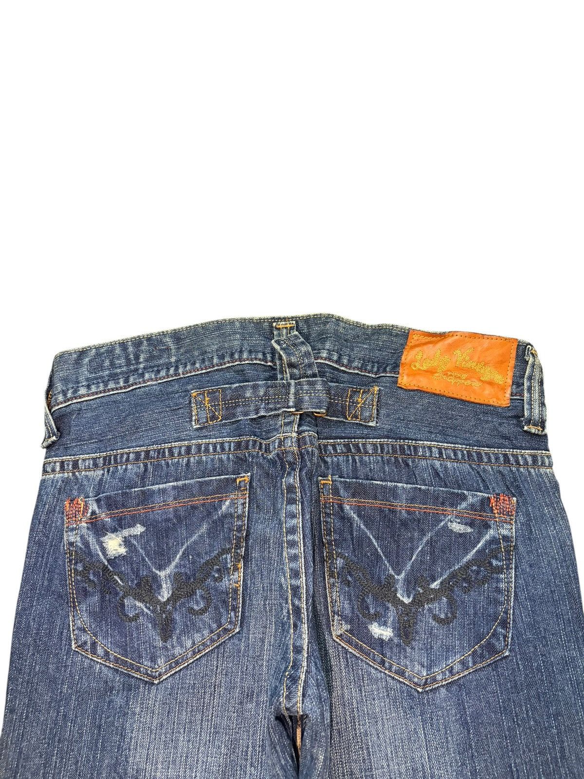 Diesel Vintage Japanese Brand Buckle Back Distress Loose Jeans Size 30" / US 8 / IT 44 - 4 Thumbnail