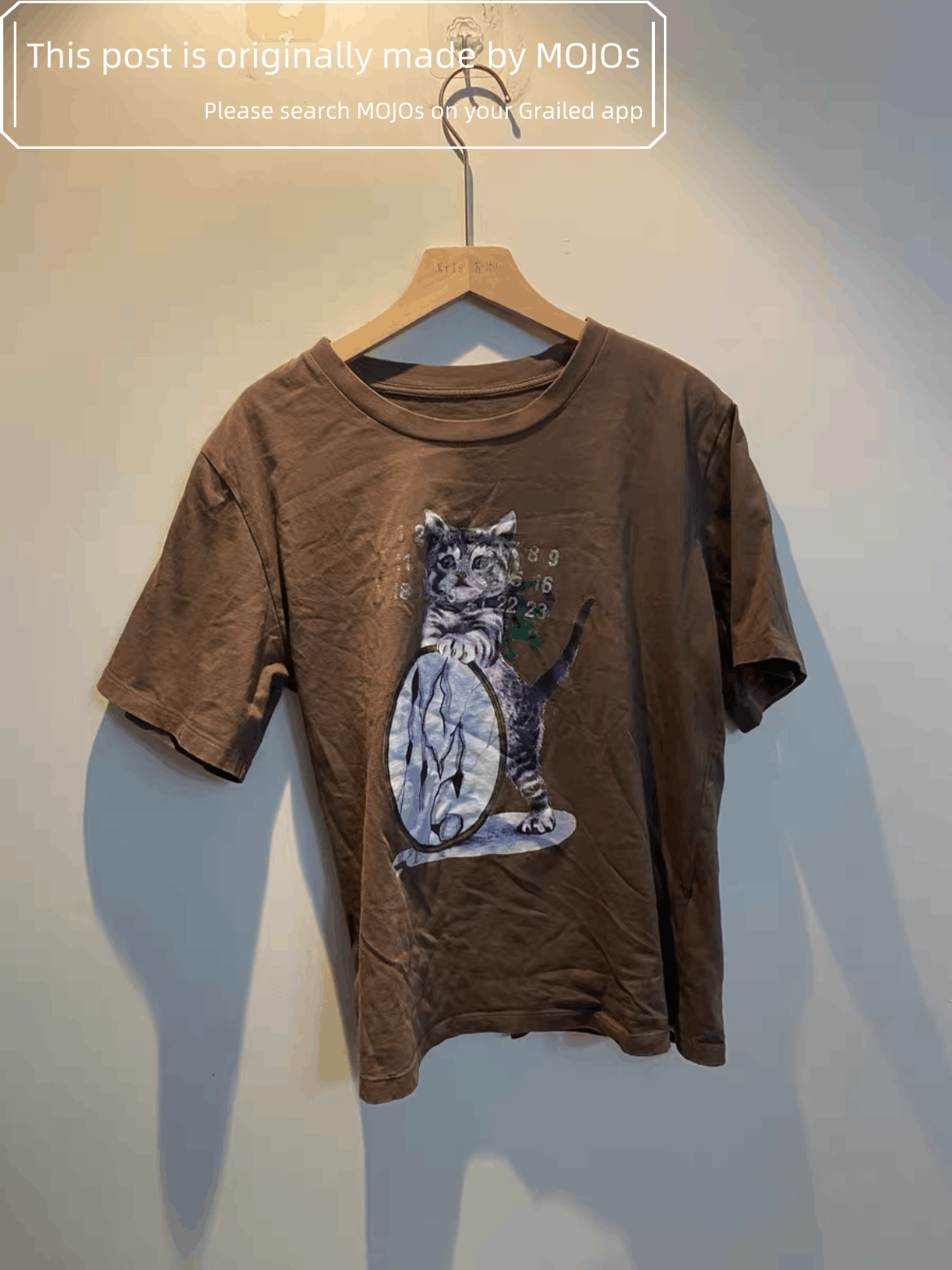 トップス 24ss mm6 cat tee Cat T-Shirt Taupe | Garmentory