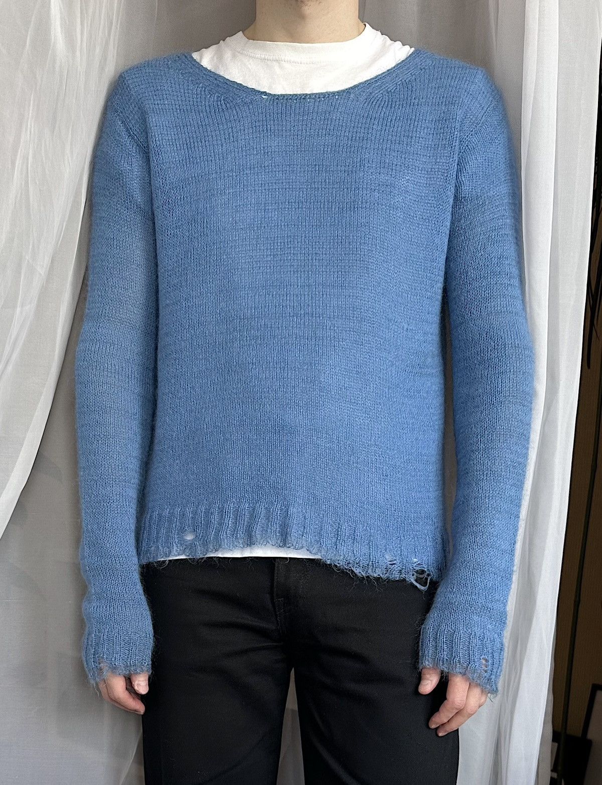 Prada × Streetwear × Vintage PRADA FW15 Distressed Mohair