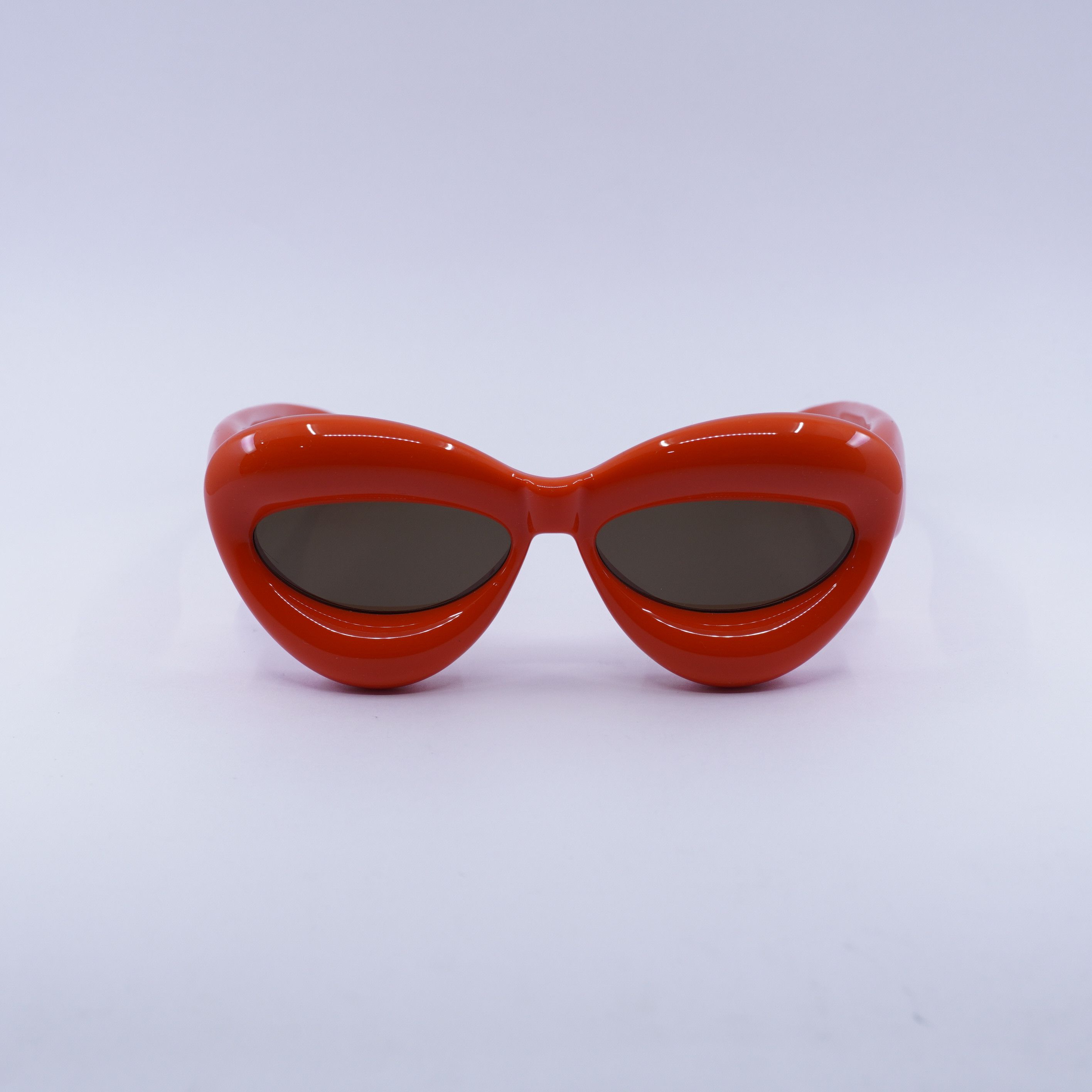 Loewe Loewe LW40097I 42E Sunglasses Orange Cat Eye Frame Size ONE SIZE - 3 Thumbnail