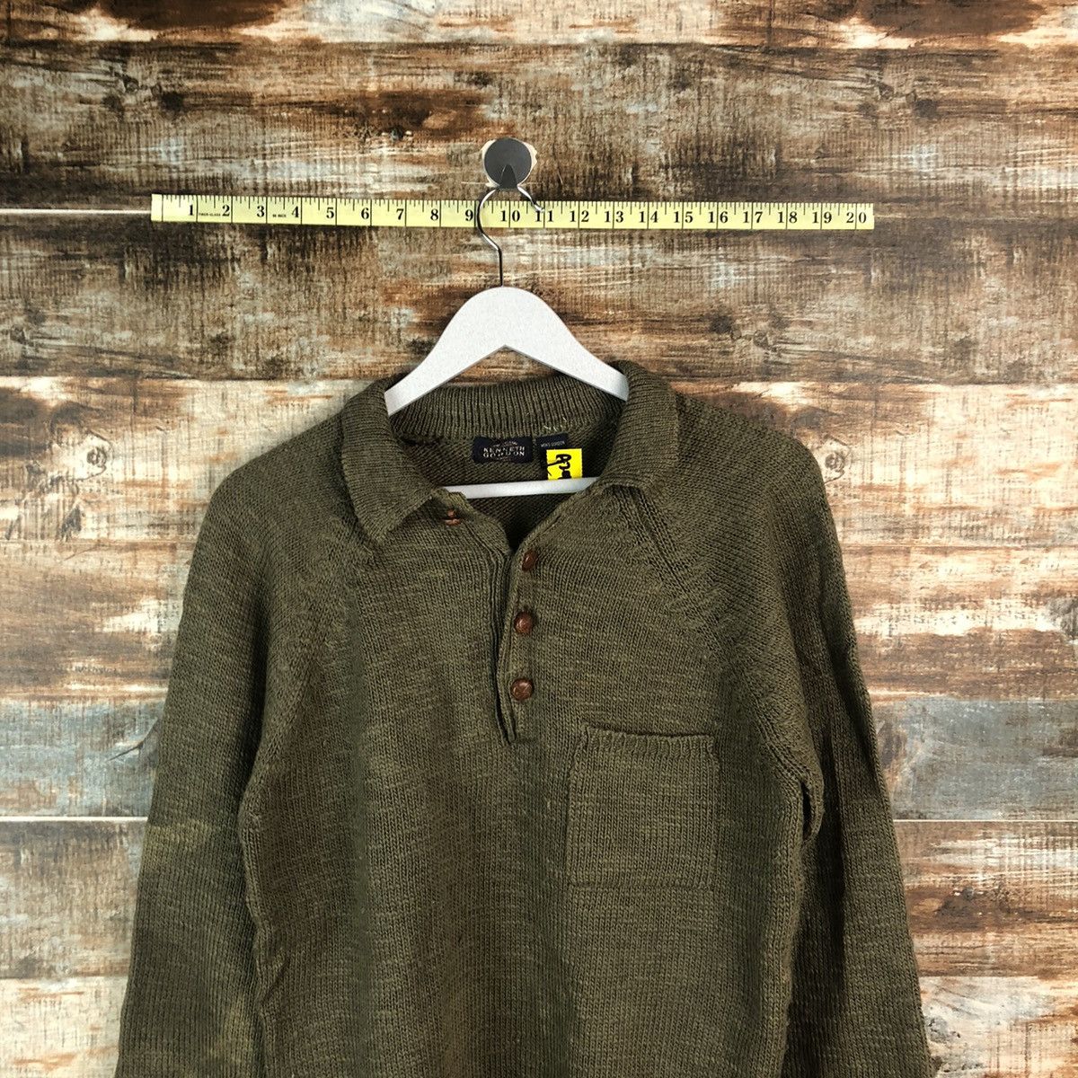 Homespun Knitwear × Japanese Brand Kenneth Gordon Green Knitwear #A2016 Size US M / EU 48-50 / 2 - 2 Thumbnail