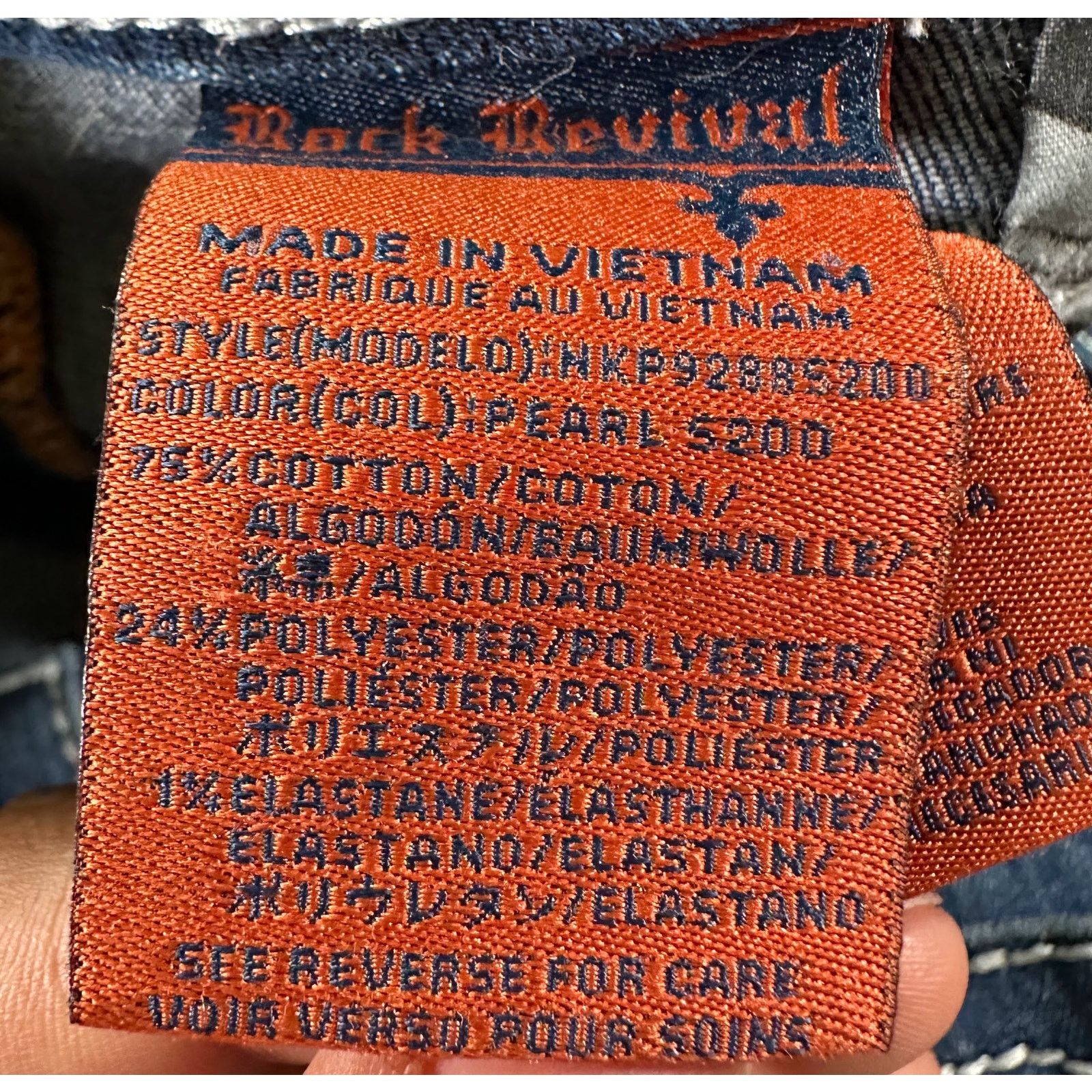 Rock Revival Rock Revival Jeans Womens 31x31 Blue Low Rise Pearl Skinny Size 31" - 8 Thumbnail