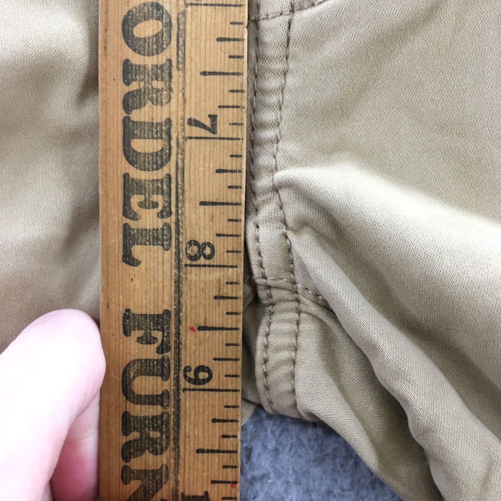 American Eagle Outfitters American Eagle Jegging Pants Womens 00 Short Beige Cotton Blend Jeans Skinny Bottoms Mens? No Size 32" / US 10 / IT 46 - 7 Thumbnail