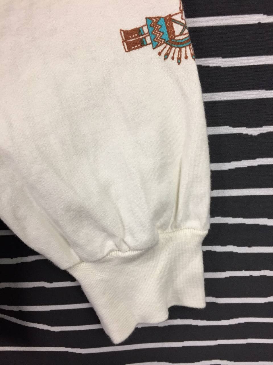 Japanese Brand TITICACA Japan Long Sleeve Graphic Tee Tribal Print Sleeves Size US L / EU 52-54 / 3 - 8 Thumbnail