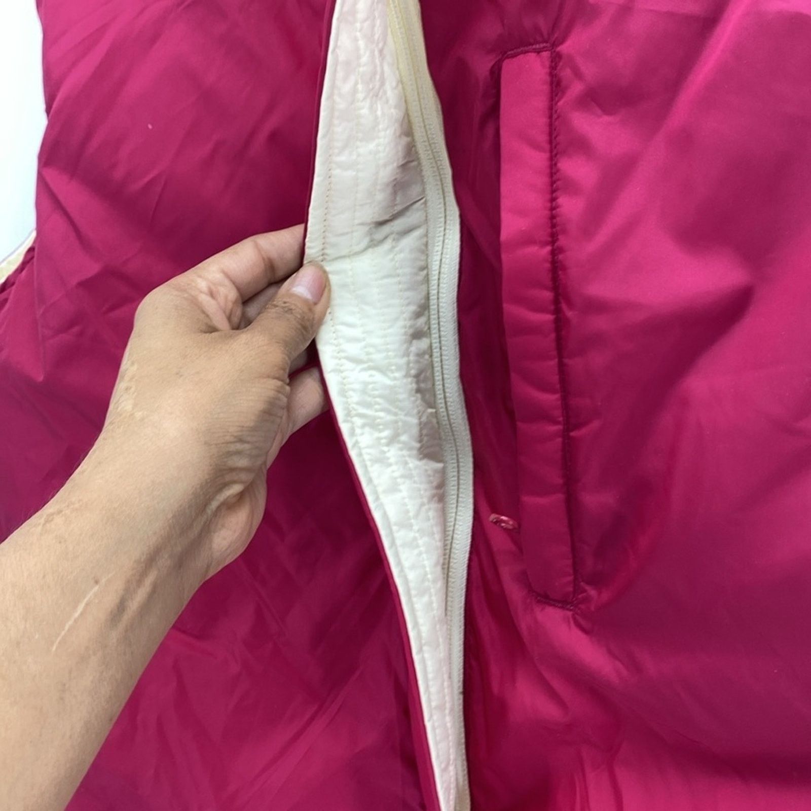 Lands' End Lands End Down filled Vest Reversible Pink White Puffer S Size S / US 4 / IT 40 - 8 Thumbnail