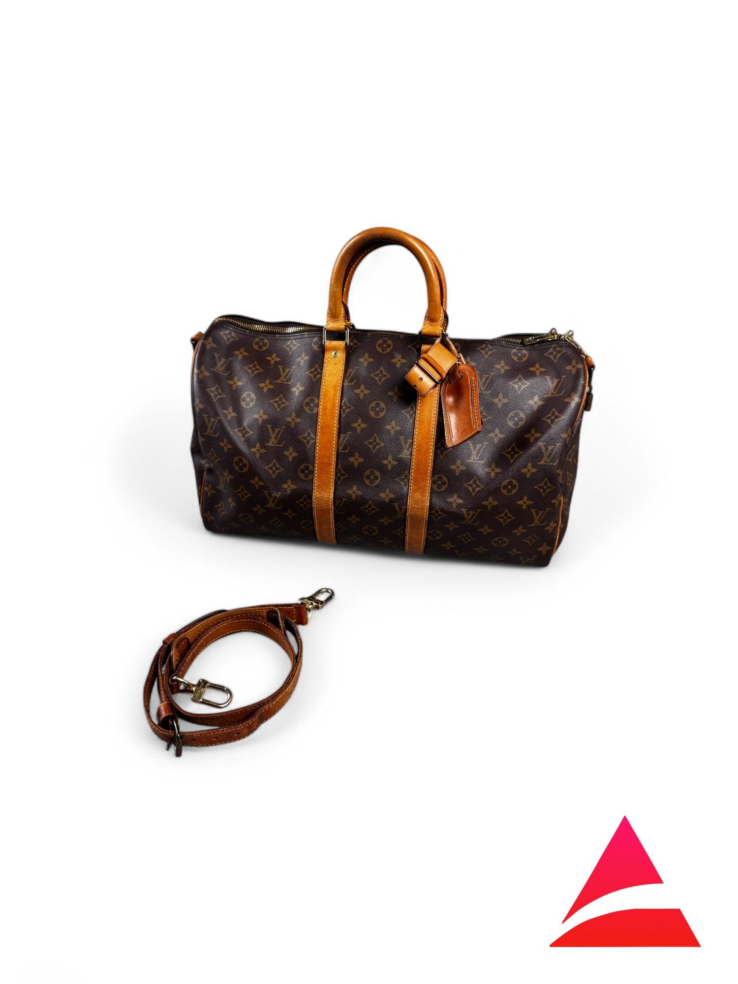 Louis Vuitton - Keepall 50 With Strap Vintage Leather Brown
