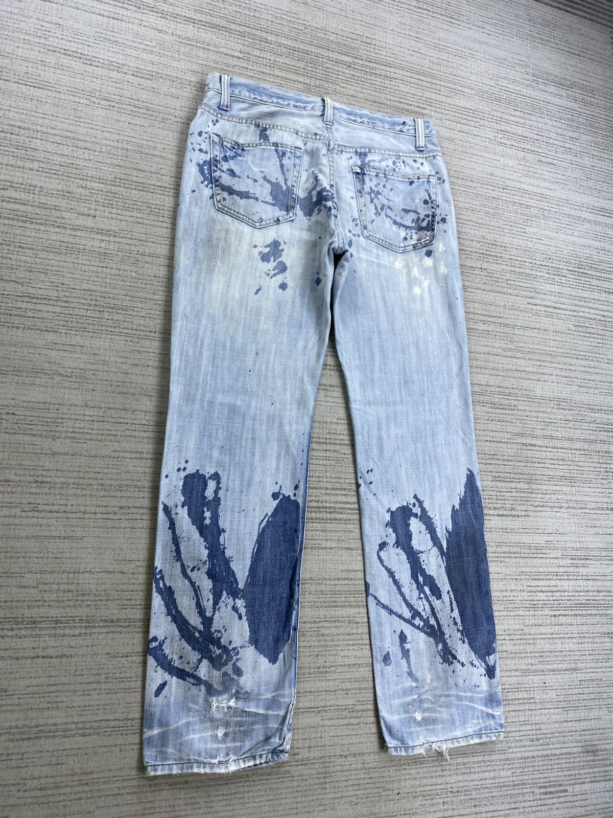 Takeo Kikuchi Vintage Takeo Kikuchi Bleach Splatter Paint Denim Pants Size US 32 / EU 48 - 8 Thumbnail