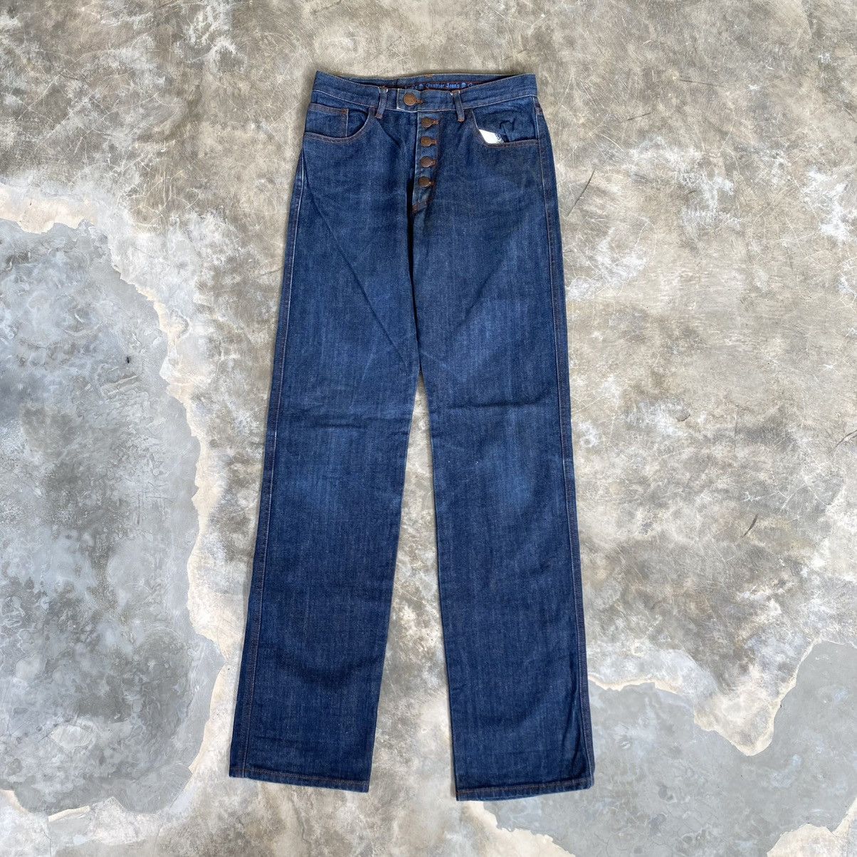 Jean Paul Gaultier Archive Vintage Gaultier Jeans Back Line Denim Size US 29 - 1 Thumbnail