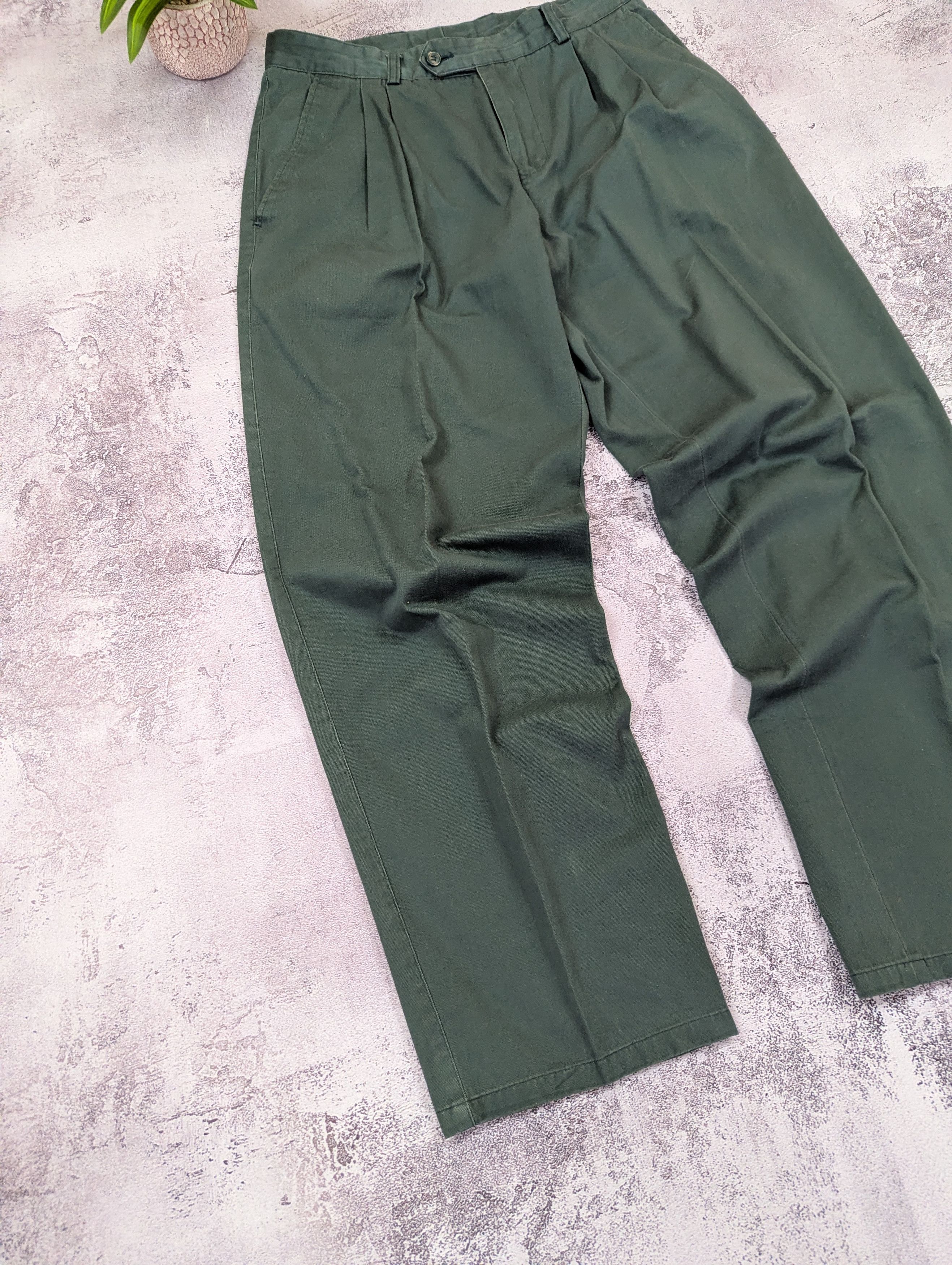 Vintage Vintage French Work Pleated Chino Pants W32 Size US 32 / EU 48 - 7 Thumbnail