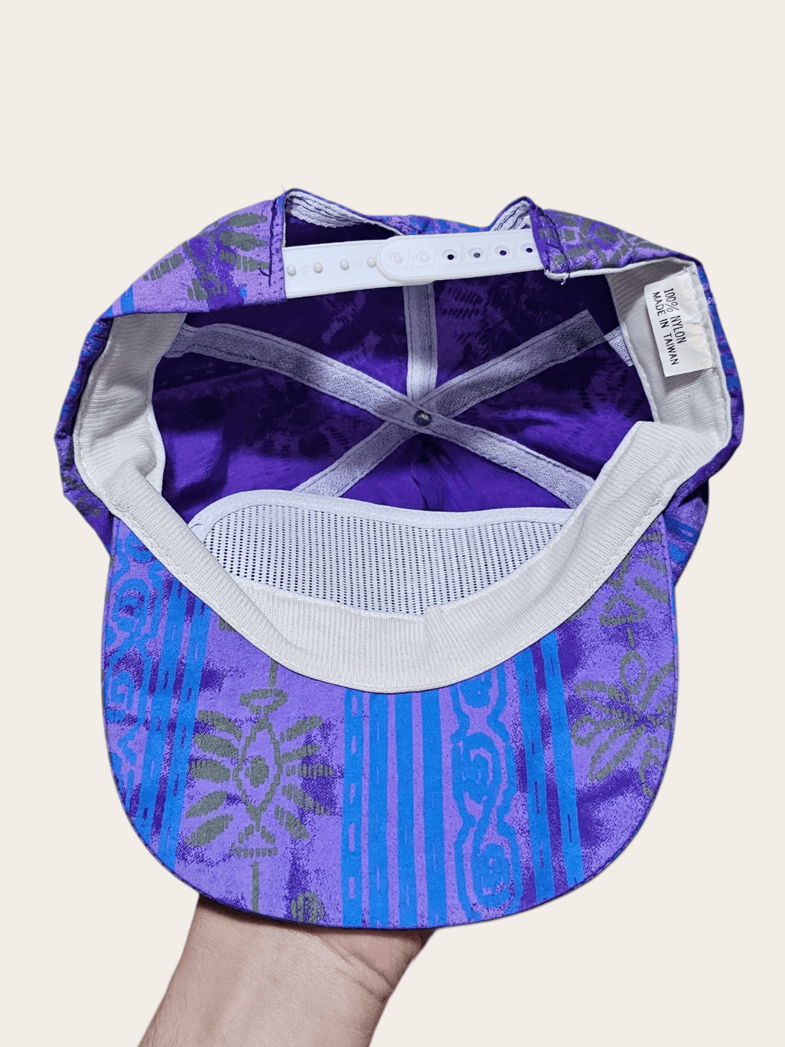 Vintage Mistral Sportswear Crazy Pattern 90's Hat Size ONE SIZE - 4 Thumbnail
