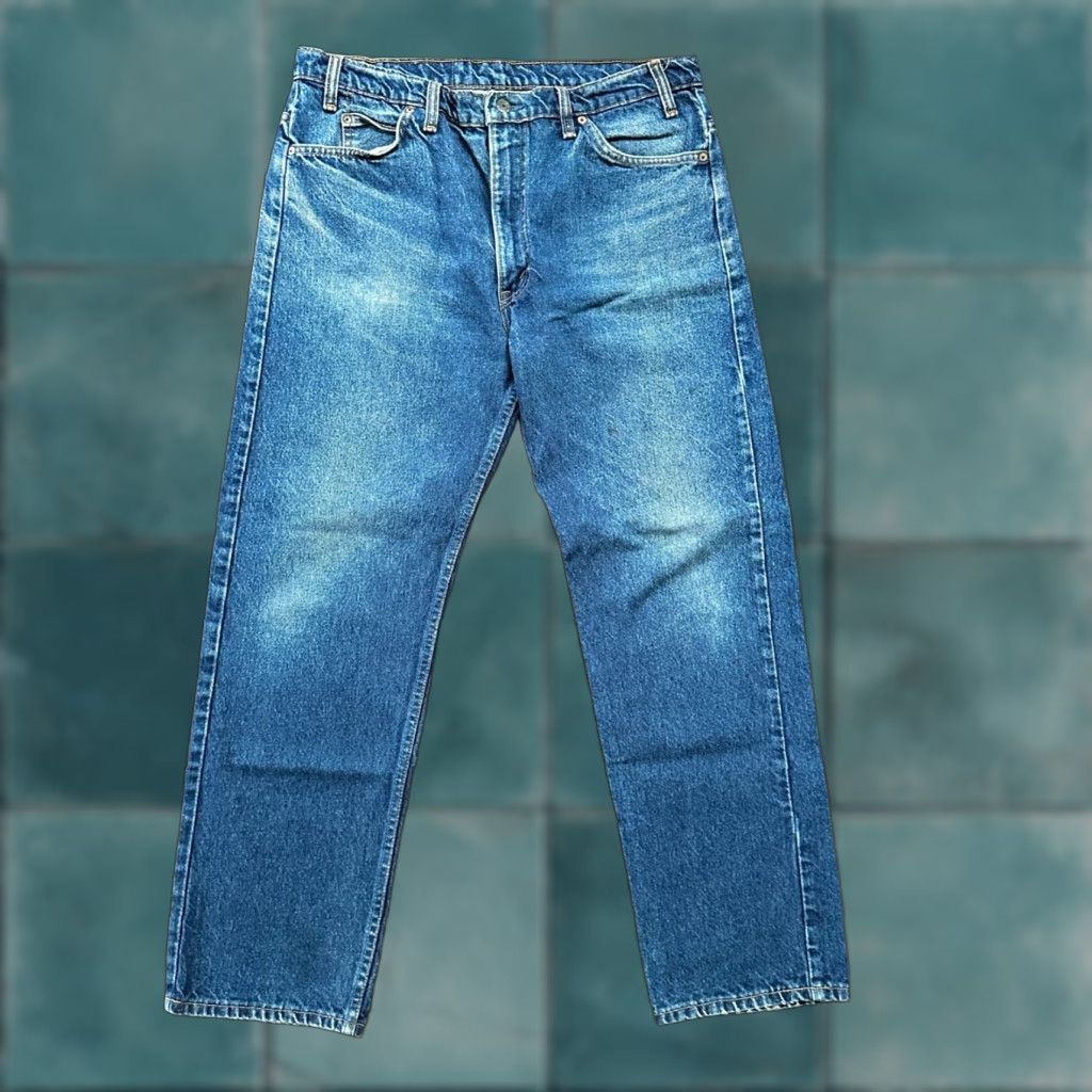 Levi's VINTAGE Levi's 505 Jeans Mens 38x30 Denim Blue 90s 5-Pocket Regular Straight 40505 Canada - (Note: remove extra hyphen?) Size US 38 / EU 54 - 1 Thumbnail