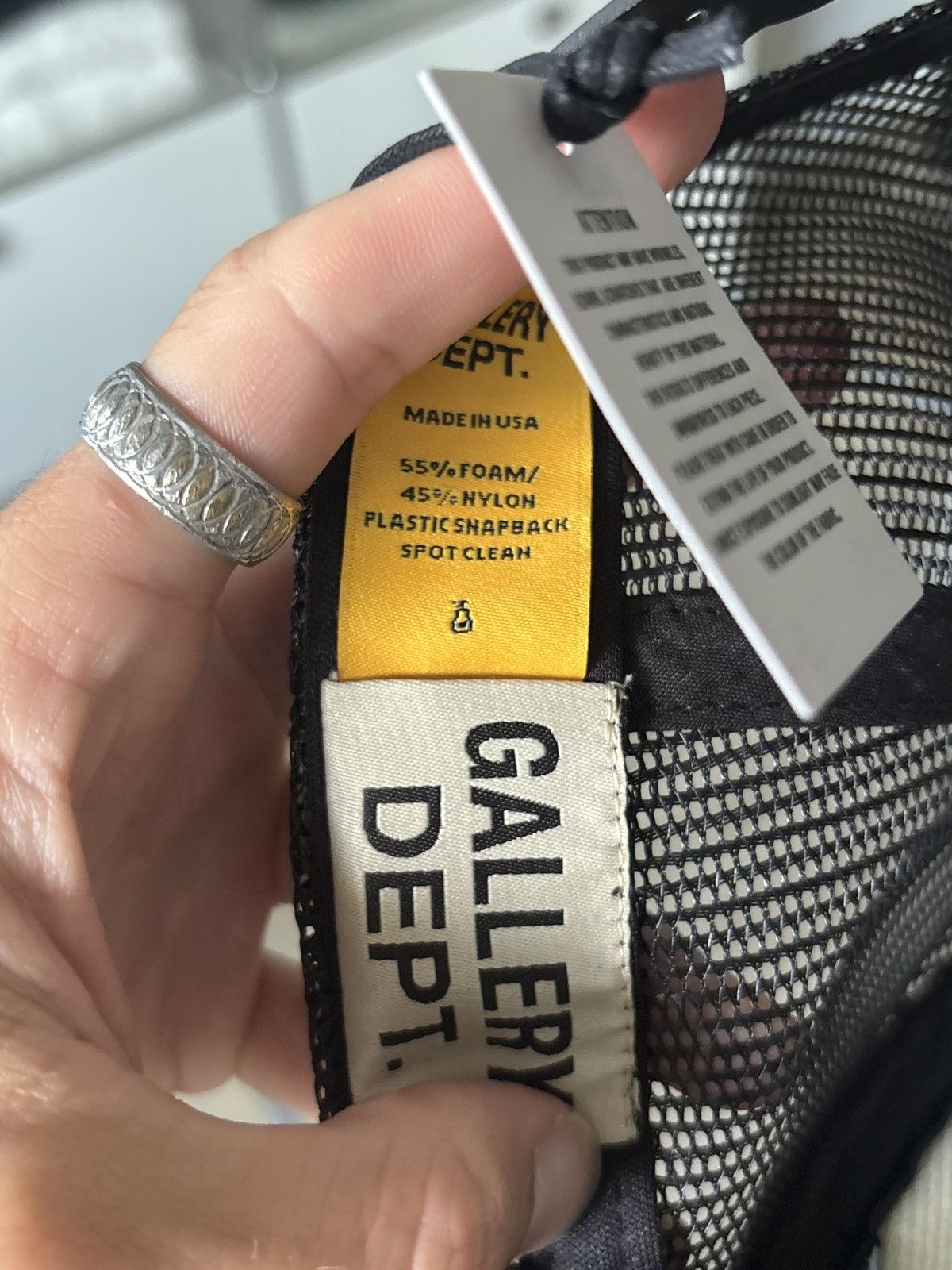 Gallery Dept. GALLERY DEPT BLACK LOGO SNAPBACK HAT Size ONE SIZE - 7 Thumbnail