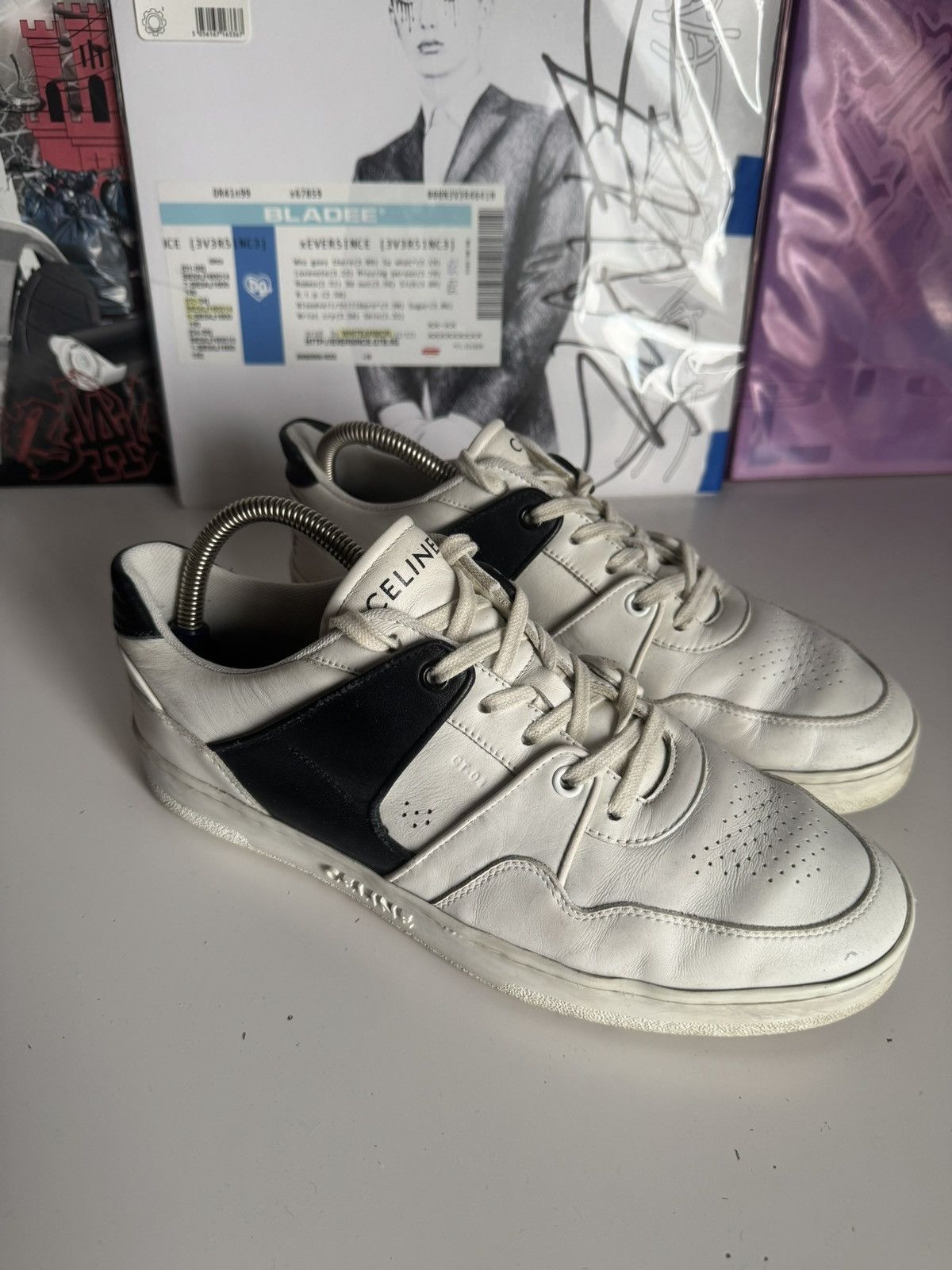 Celine Celine CT-04 low top sneakers Black White Hedi Slimane era Size US 8 / EU 41 - 2 Thumbnail