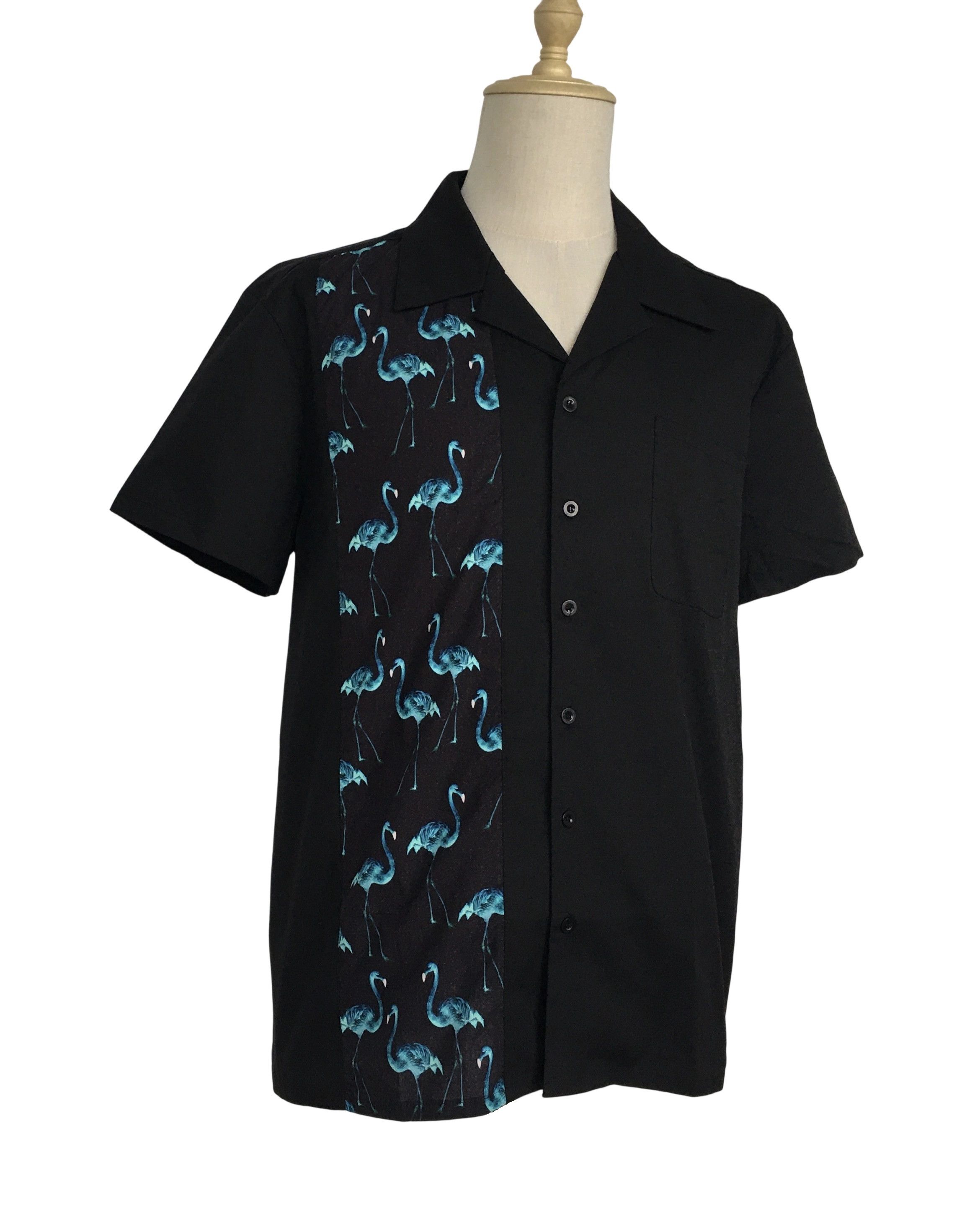 Other Black Casual Bowling Shirts Flamingo Panel Vintage Style Size US XXL / EU 58 / 5 - 2 Thumbnail
