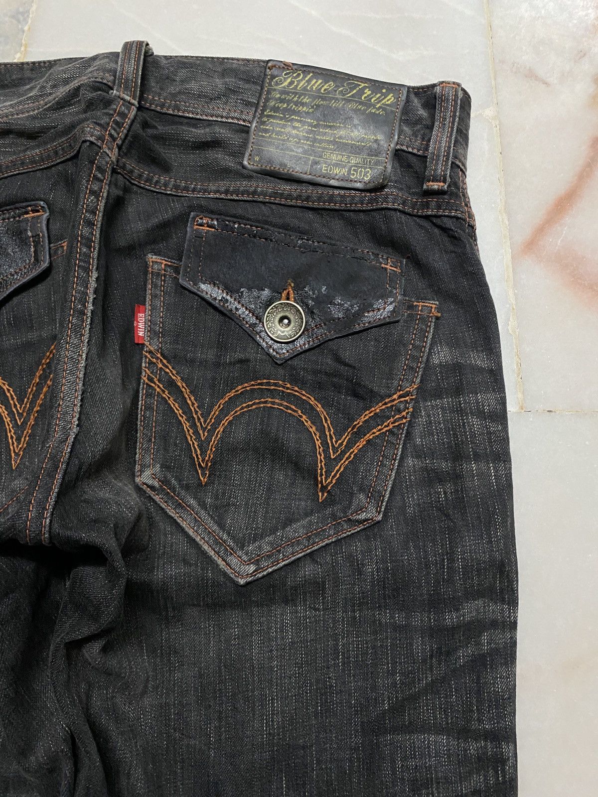 Edwin 💥Rare Vintage 90s Style Edwin Stone Washed Sick Faded Jean Size US 32 / EU 48 - 16 Thumbnail