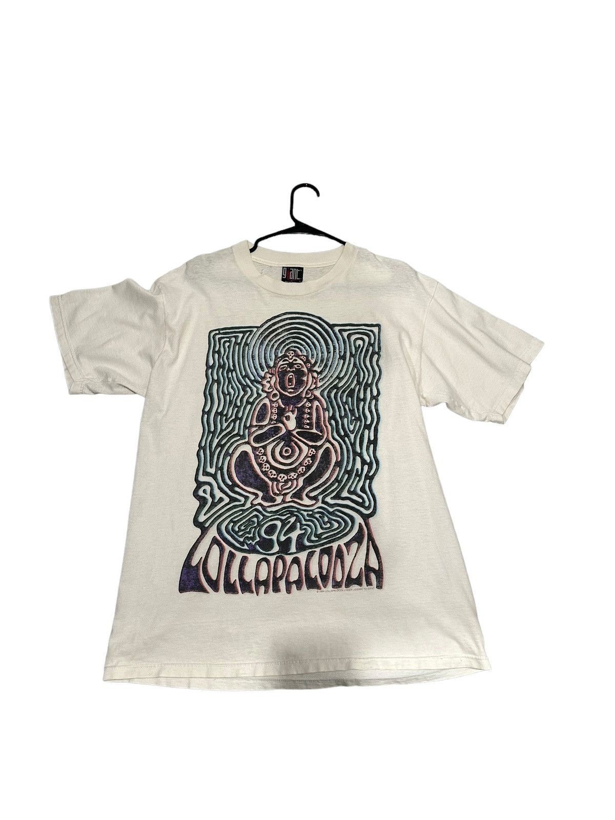 Image of Vintage 1994 Lollapalooza T Shirt in White, Men's (Size Large)