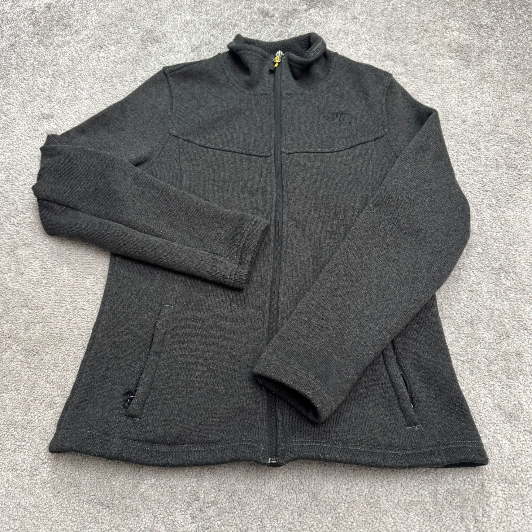 The North Face The North Face Crescent Full Zip Fleece Jacket Womens Large Gray Pockets Outdoor Size L / US 10 / IT 46 - 2 Thumbnail