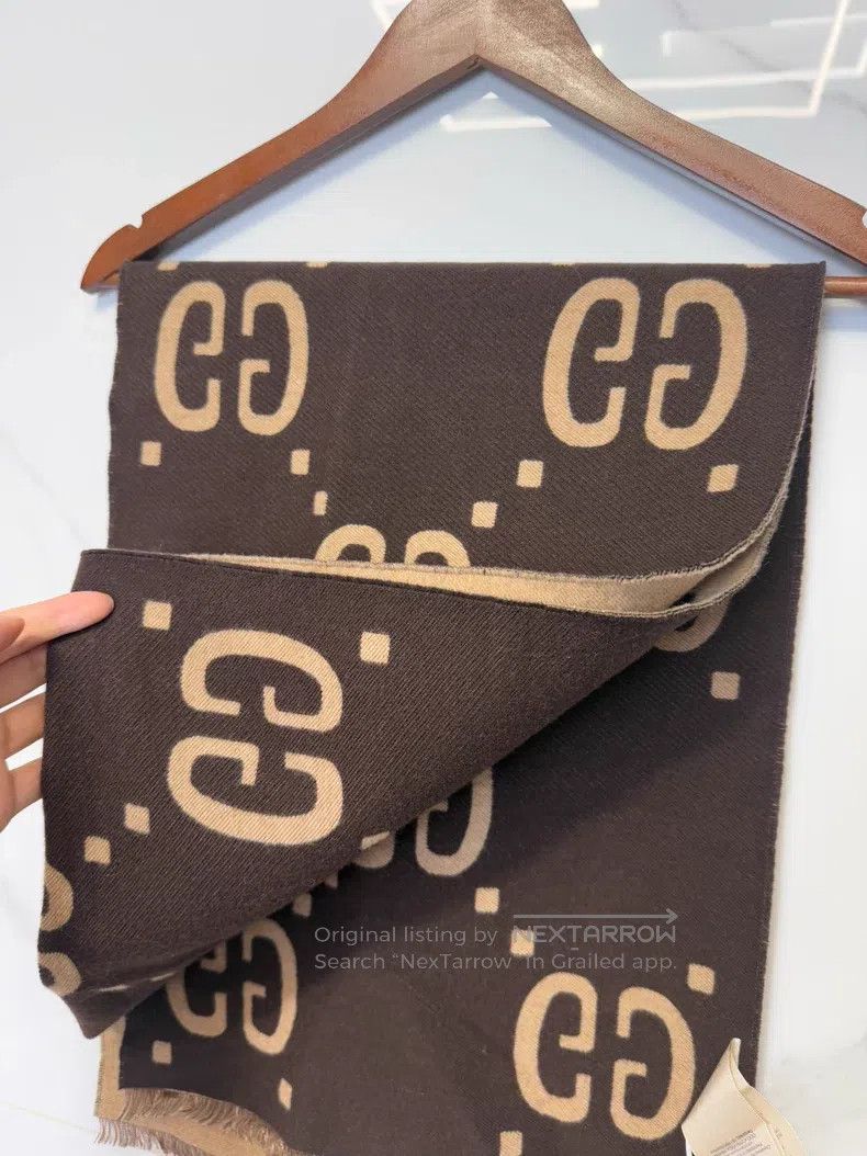 Gucci Gucci Full printed cashmere scarf Size ONE SIZE - 2 Thumbnail