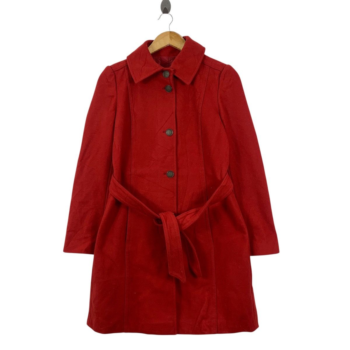 Max Mara MAX MARA Max & Co Collection Made In Romania Red Trench Coat Size S / US 4 / IT 40 - 5 Thumbnail