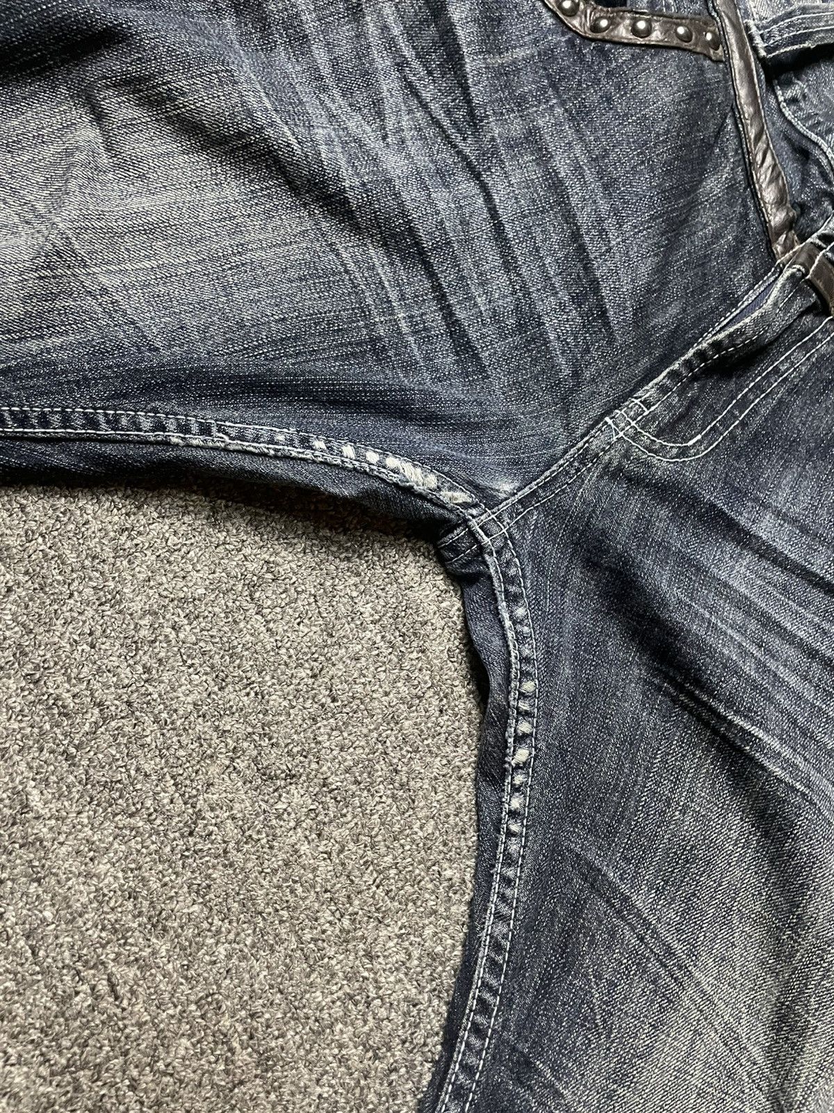 Japanese Brand × Vintage Vintage ORIRIN Brand Distressed Punk Jeans (112) Size US 35 - 10 Thumbnail