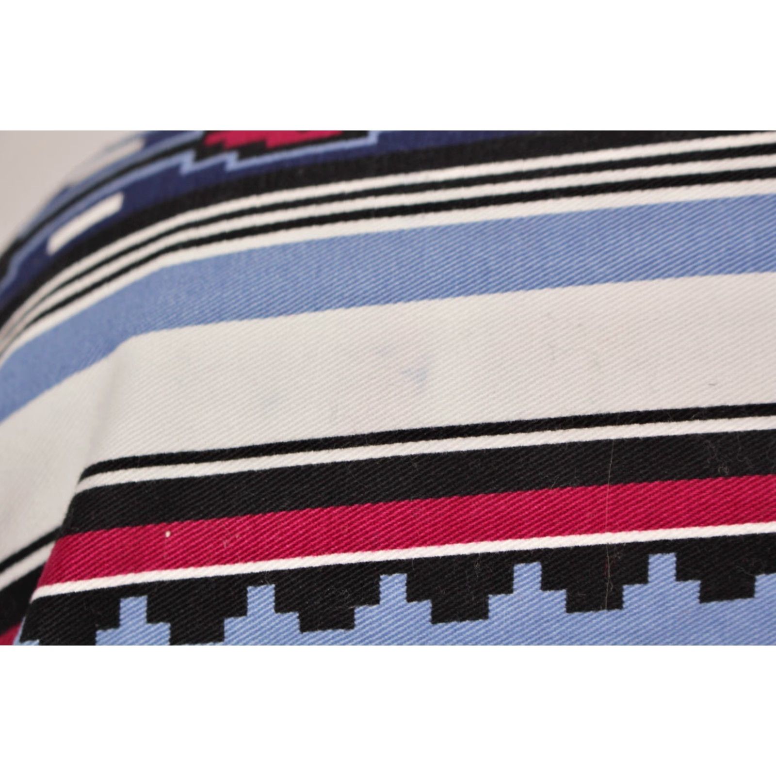 Armani Karman Western Shirt XL 1990s VTG Black Blue Red Aztec Print Mens Shirt Size US XL / EU 56 / 4 - 7 Thumbnail
