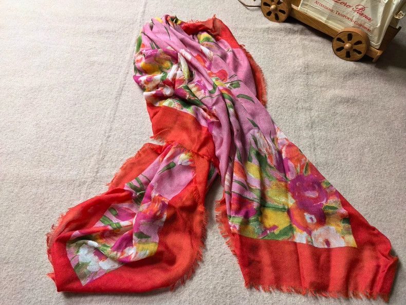 Loro Piana LORO PIANA Silk velvet printed shawl Size ONE SIZE - 5 Thumbnail