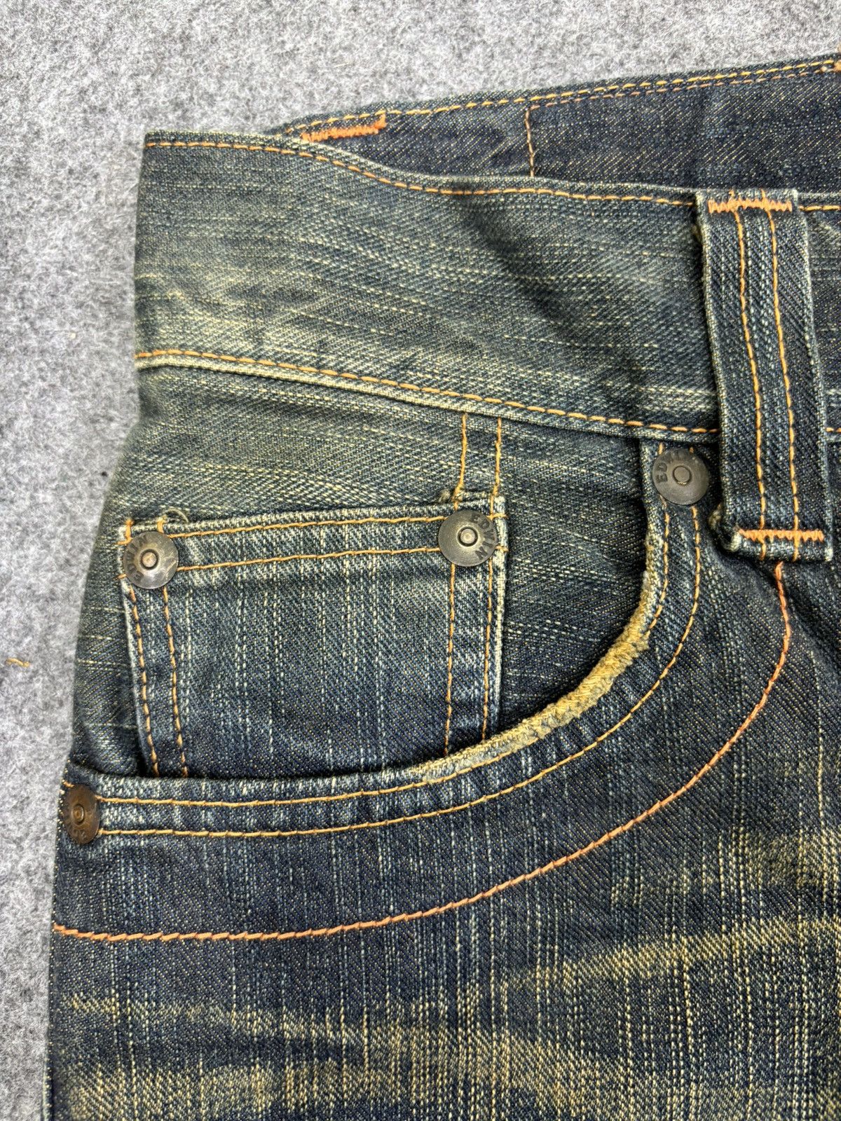 Edwin 💥Rust Wash💥Sick Edwin Crazy Style Rush Mudwash Denim F920 Size US 30 / EU 46 - 6 Thumbnail