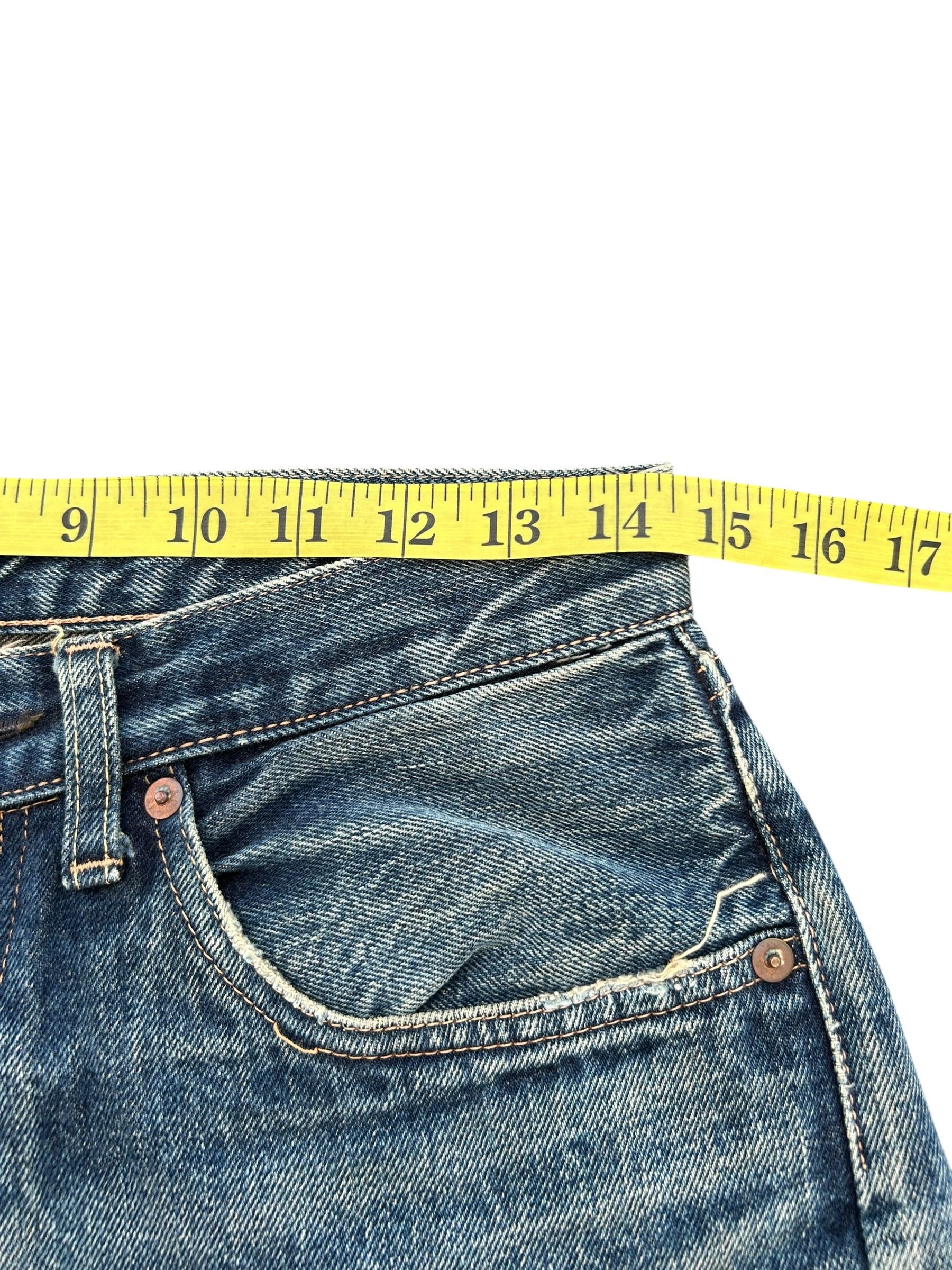 Kapital Vintage Levis Big E Selvedge Distressed Denim Jeans Size US 29 - 16 Thumbnail